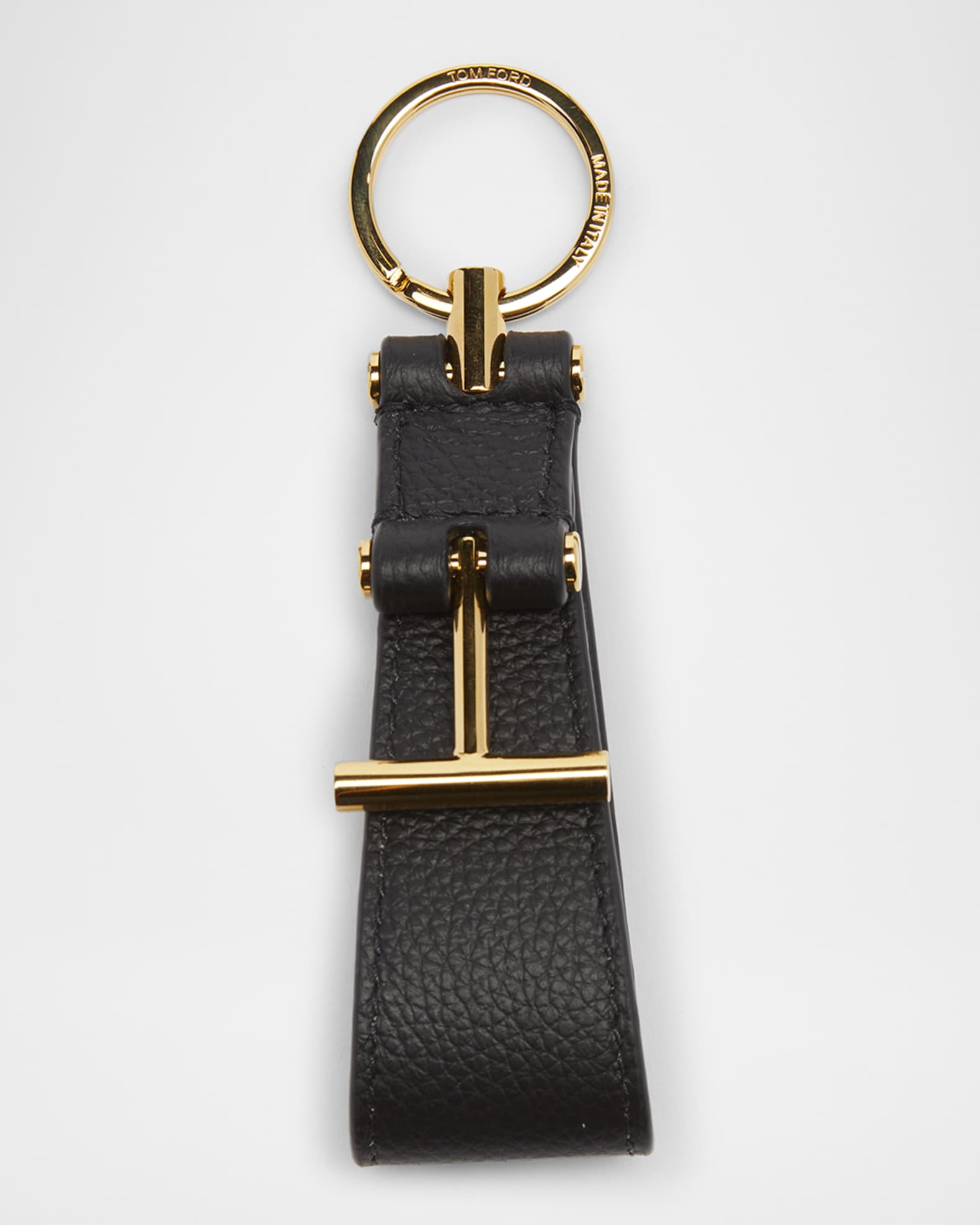 Keyring Holder in Grain Leather  0