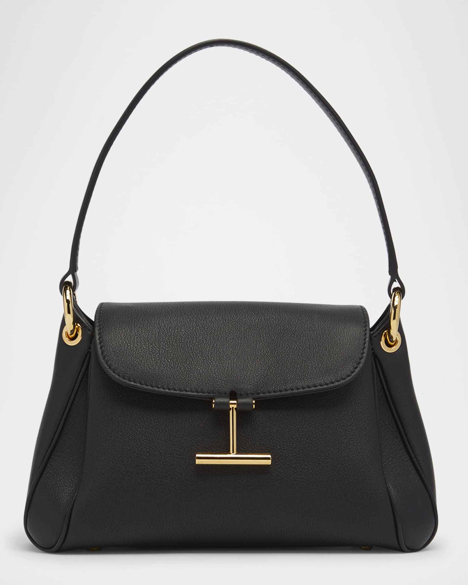 Tara Small Shoulder Bag in Grain Leather  0