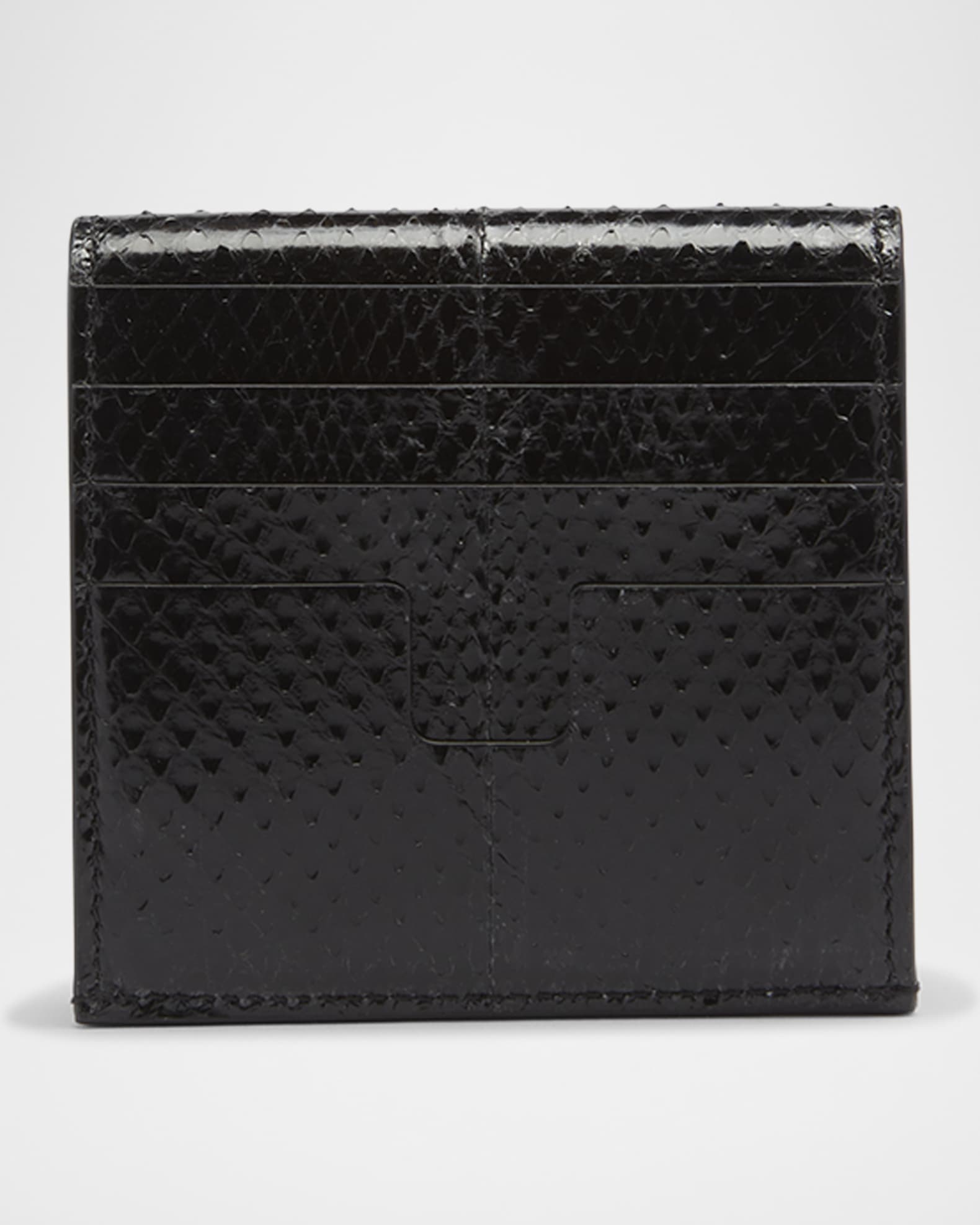 財布・小物その他 Tom Ford Calfskin Leather Card Holder With Design Tom Ford Calfskin Leather Card Holder With Design In