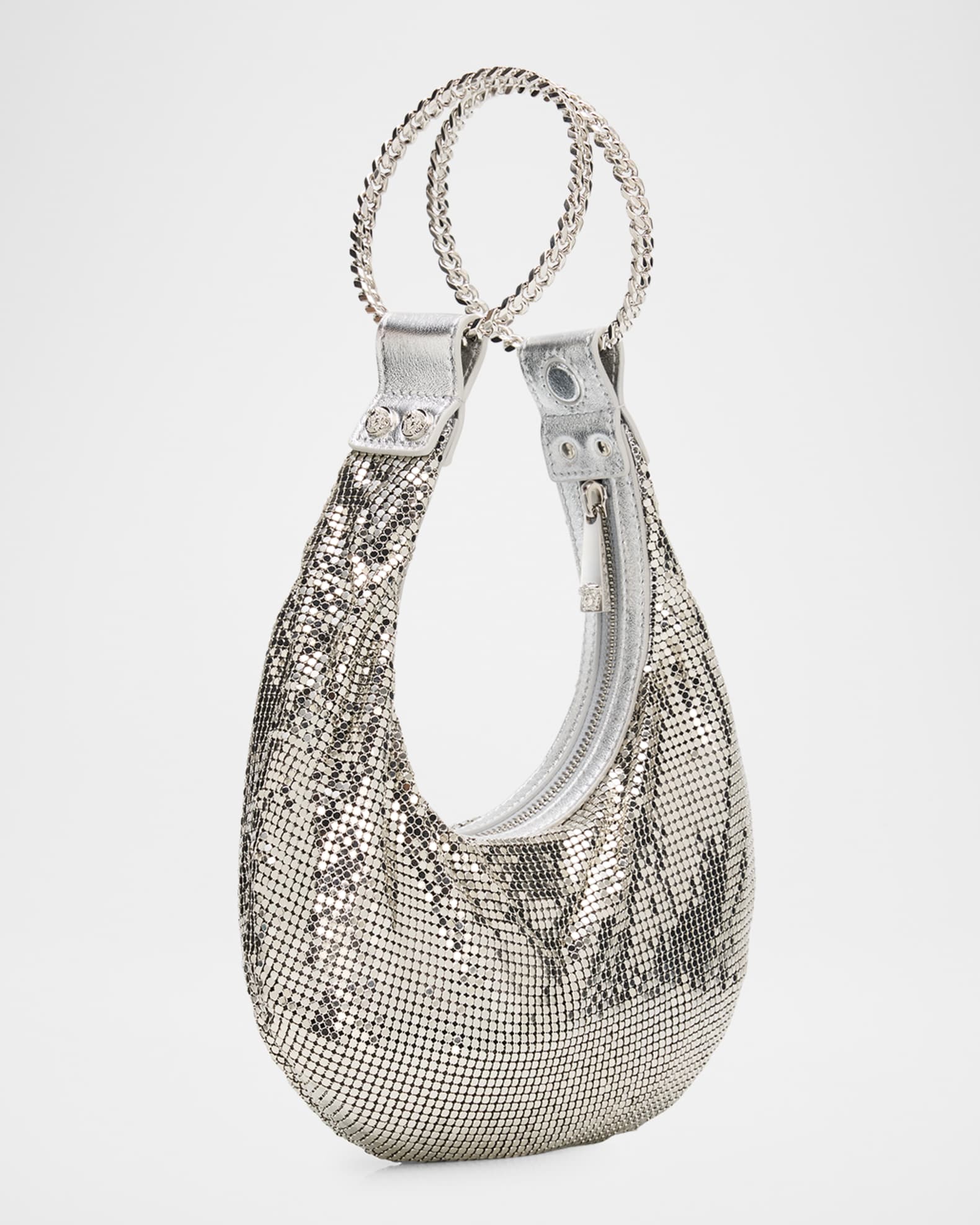 Versace Metal Mesh Top-Handle Bag | Neiman Marcus