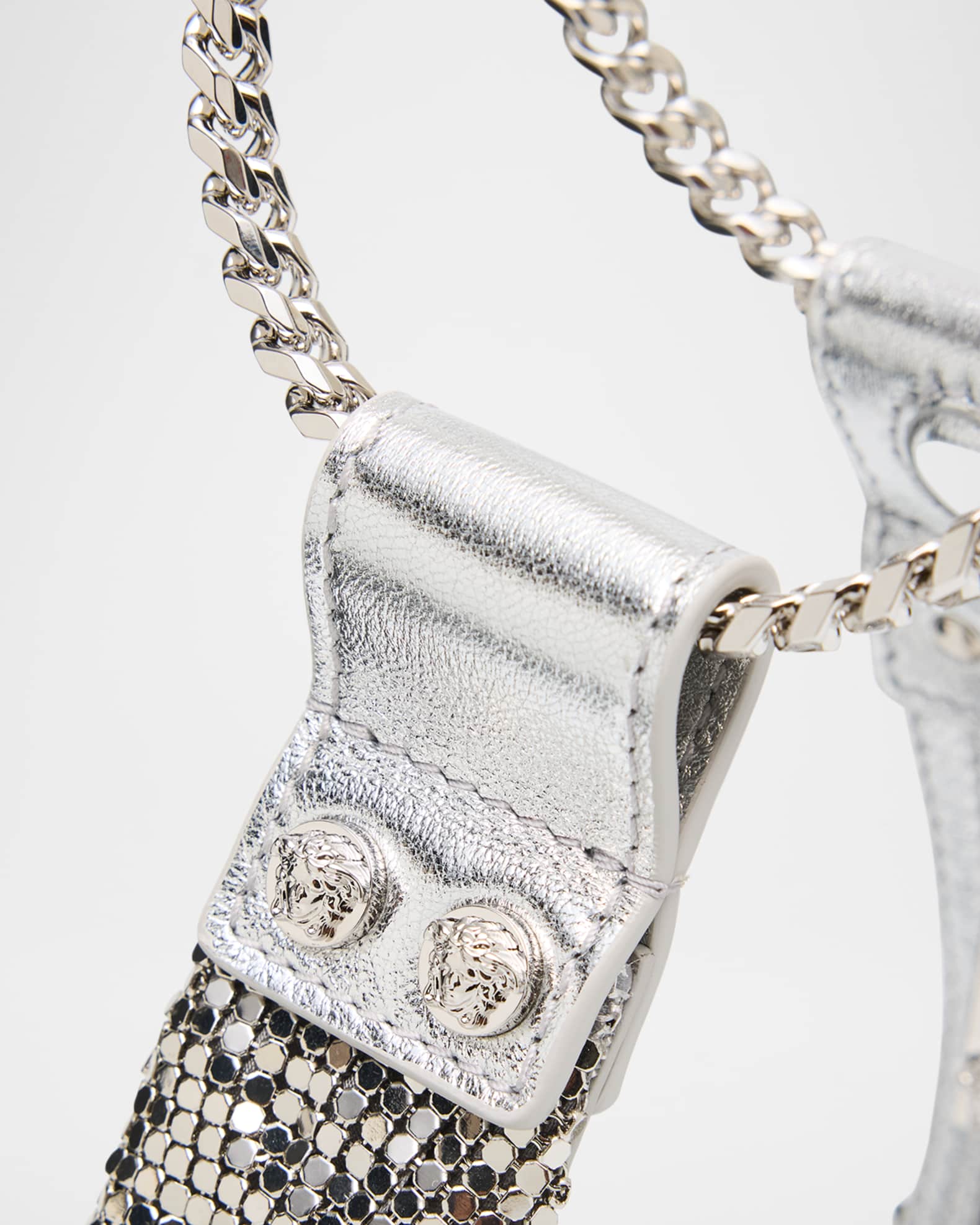 Versace Metal Mesh Top-Handle Bag | Neiman Marcus