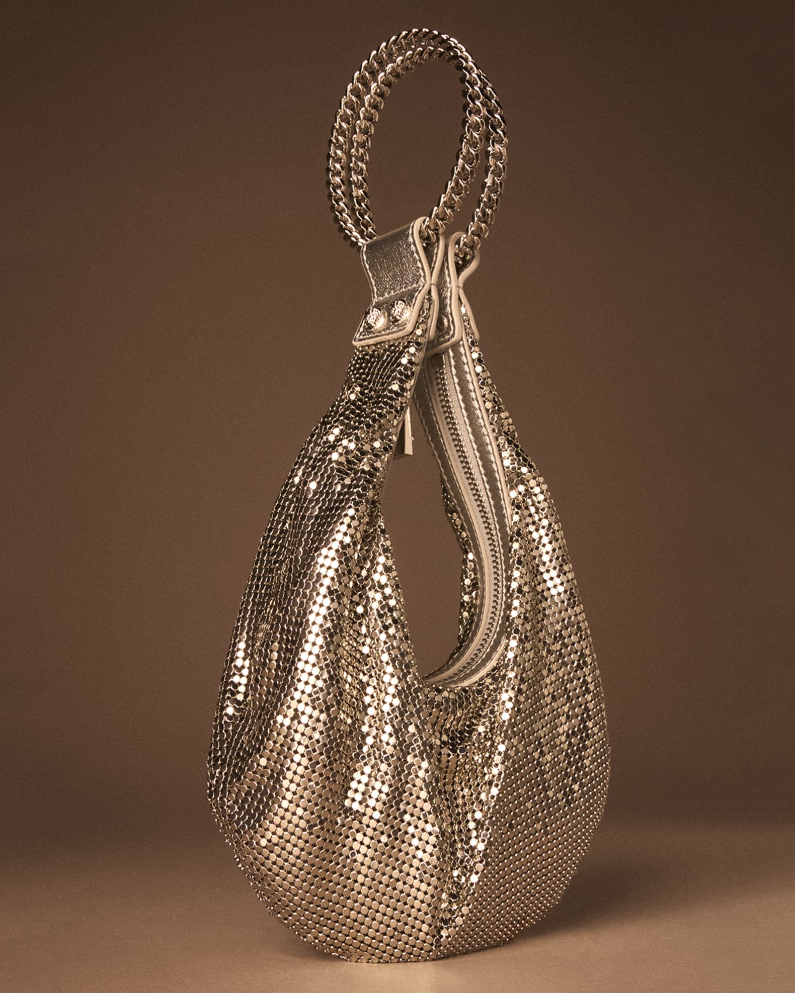 Versace Metal Mesh Top-Handle Bag | Neiman Marcus