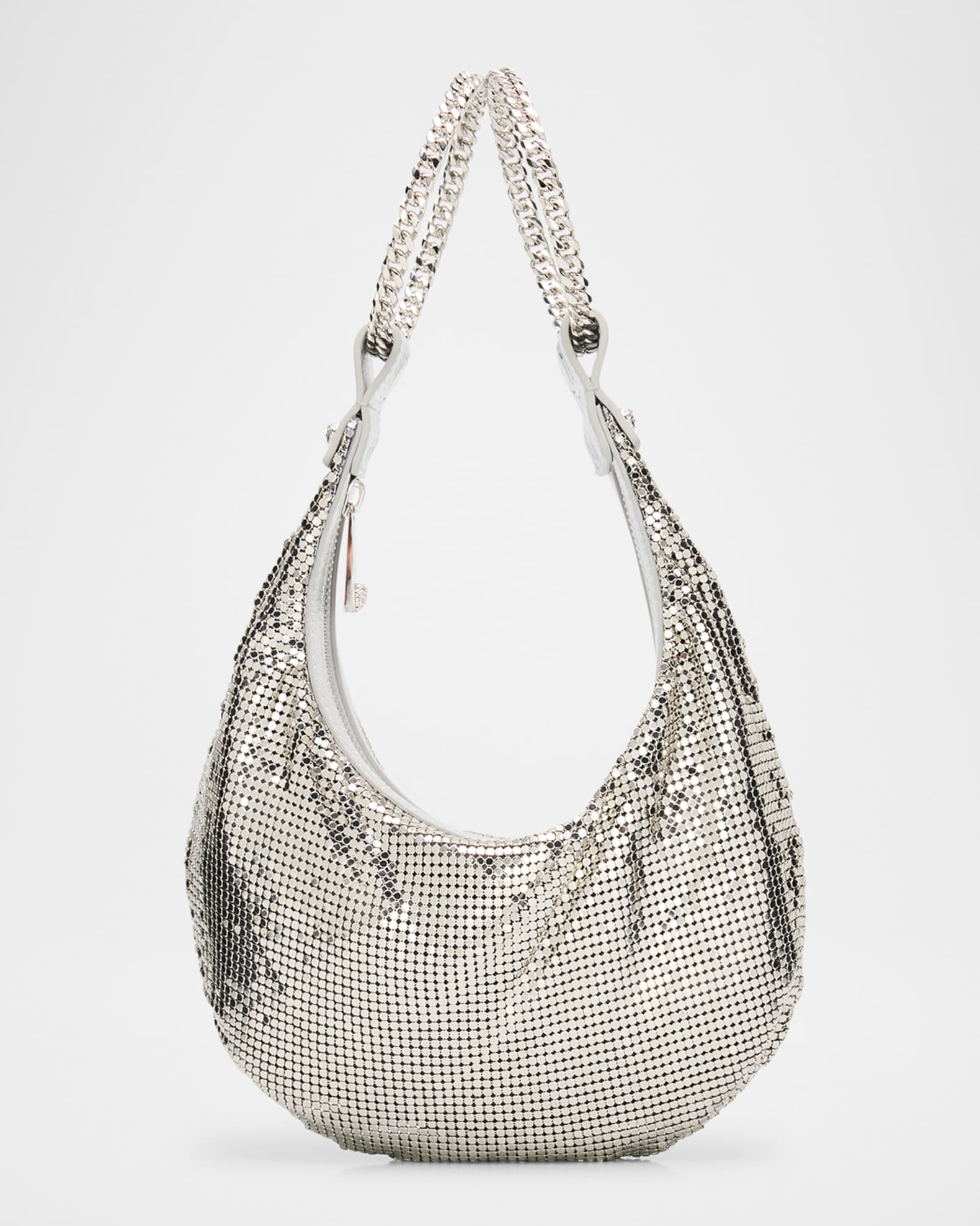 Metal Mesh Top-Handle Bag 0