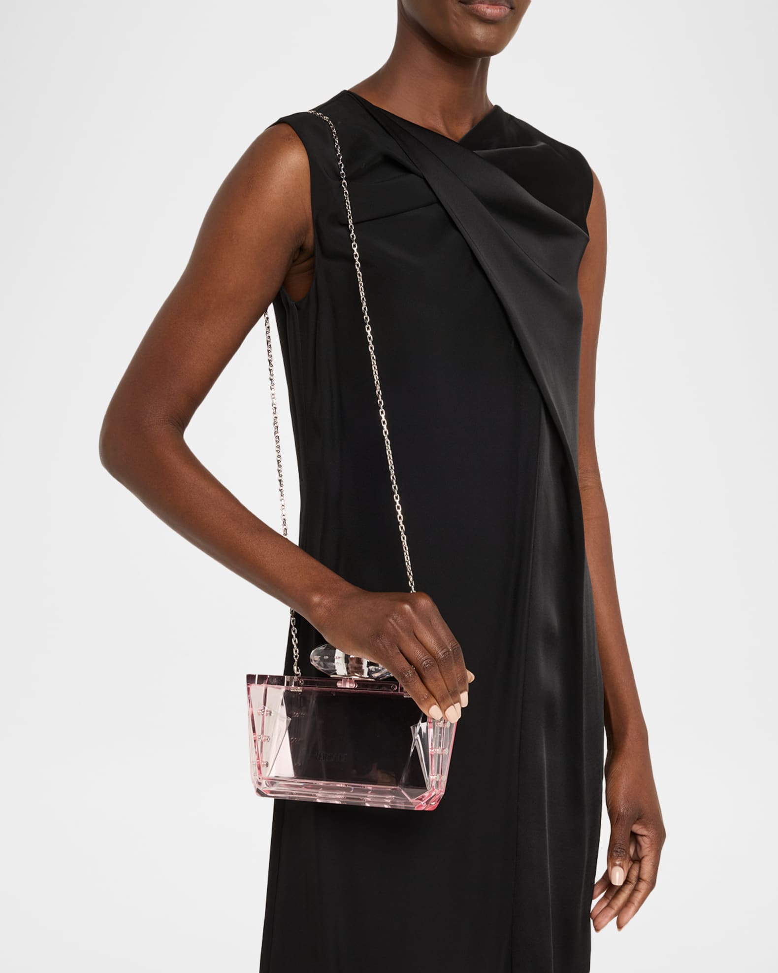 Bright Crystal Plexiglass Clutch Bag 1