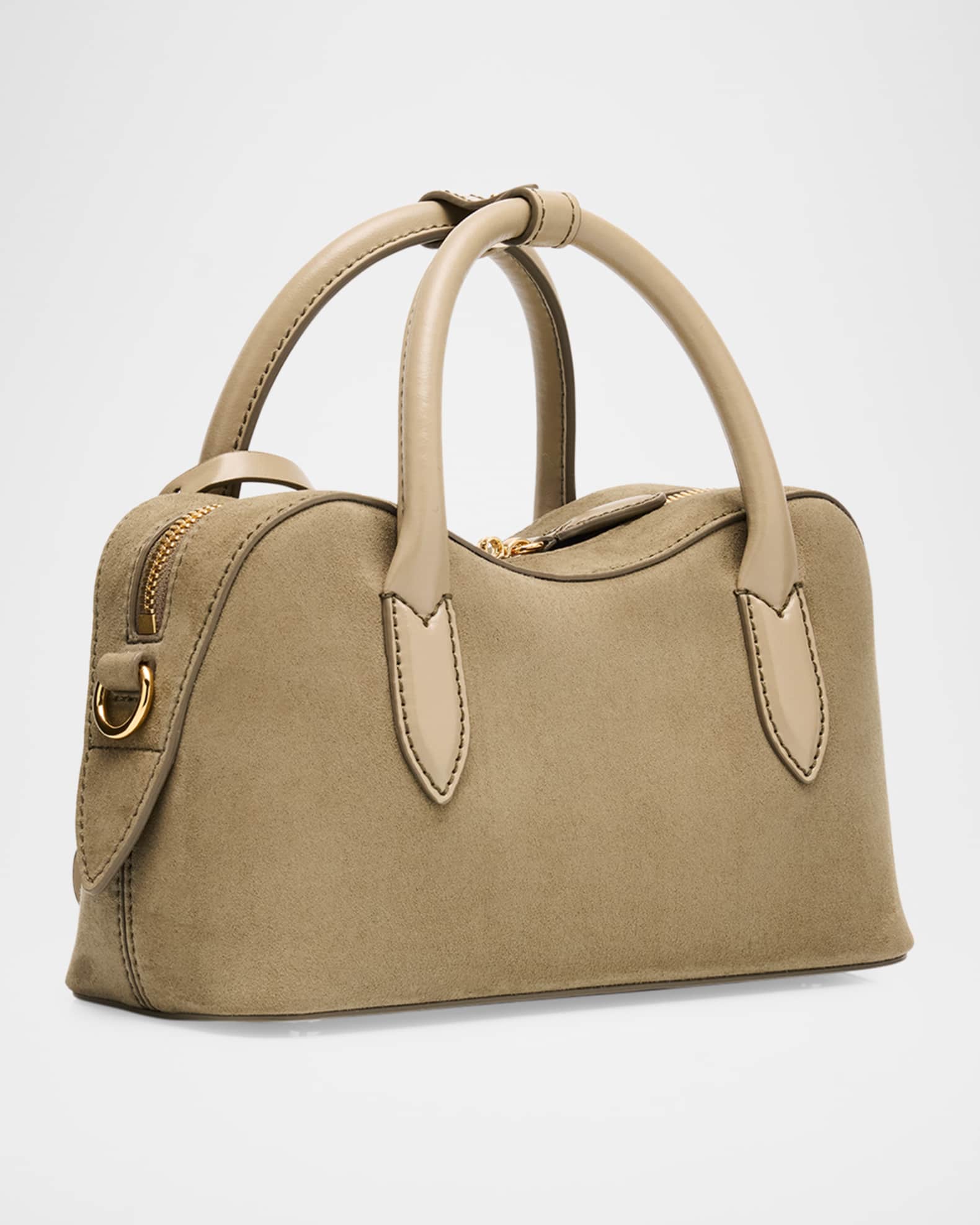 Stella Mccartney Sculptural Tote Bag In Vegan Suede
