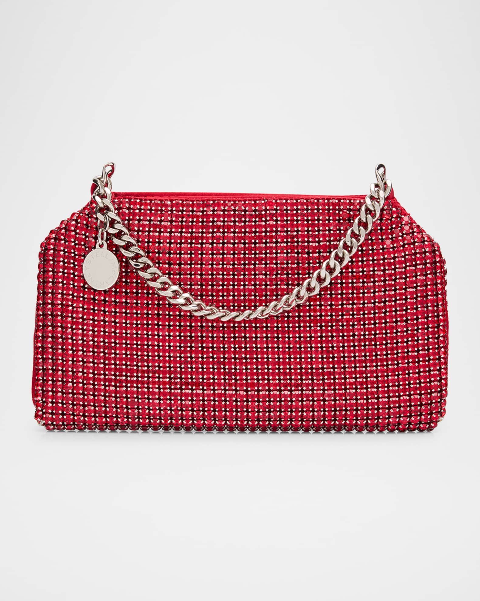 Falabella Crystal Mesh Shoulder Bag 0
