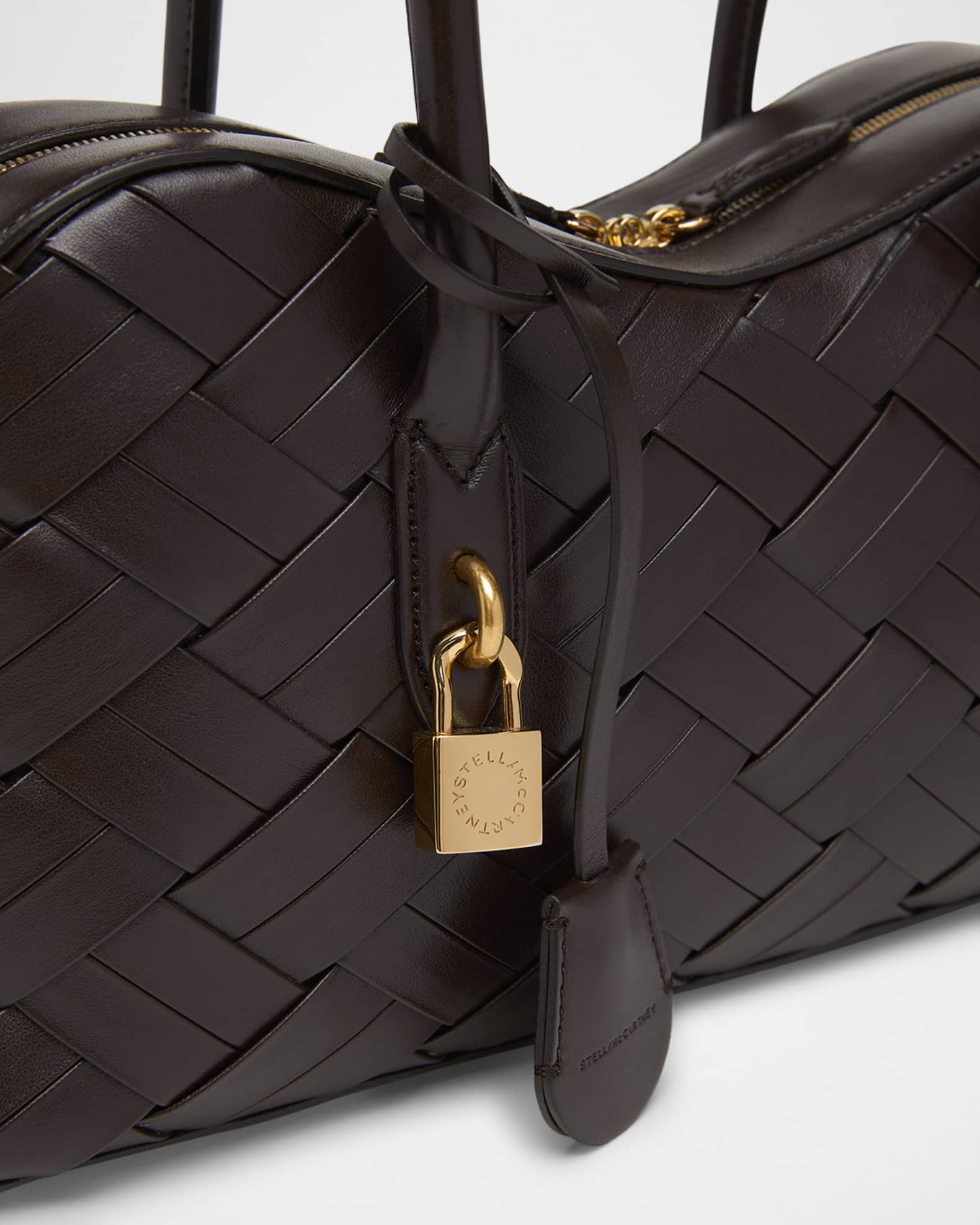 Stella McCartney Ryder Woven Vegan Leather Shoulder Bag