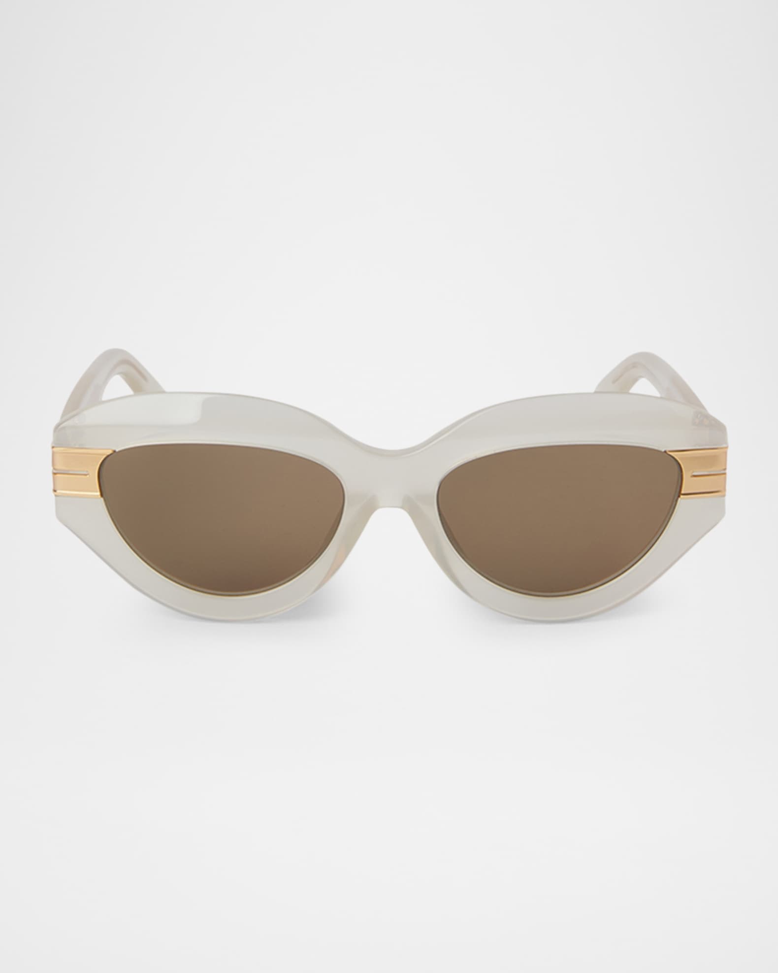 Men's Miracle Acetate and Metal Cat-Eye Sunglasses 0