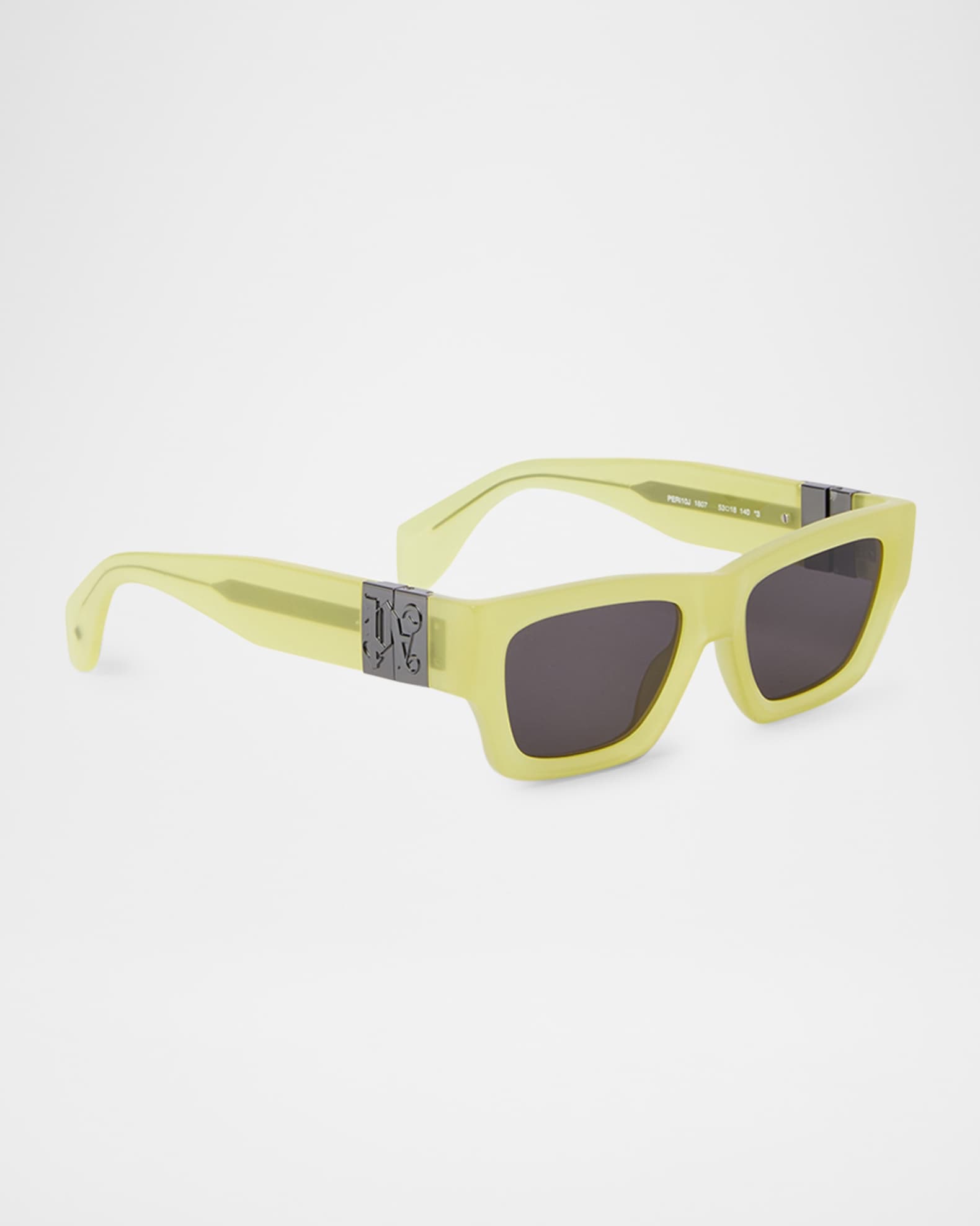 Men's Magnolia Acetate and Metal Rectangle Sunglasses 1