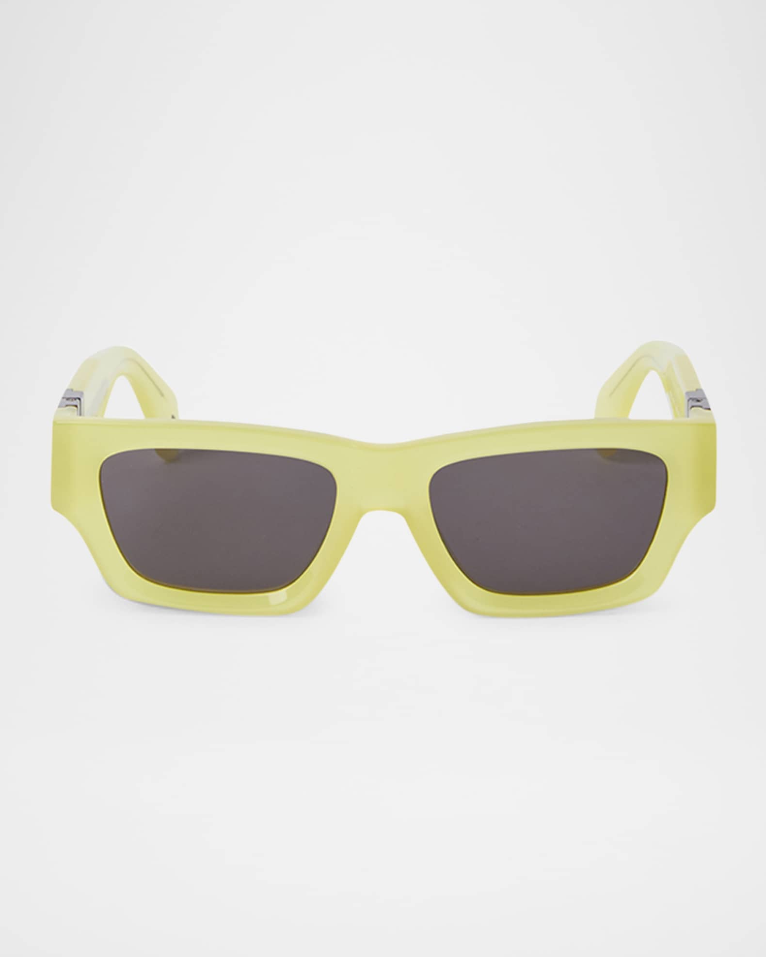 Men's Magnolia Acetate and Metal Rectangle Sunglasses 0