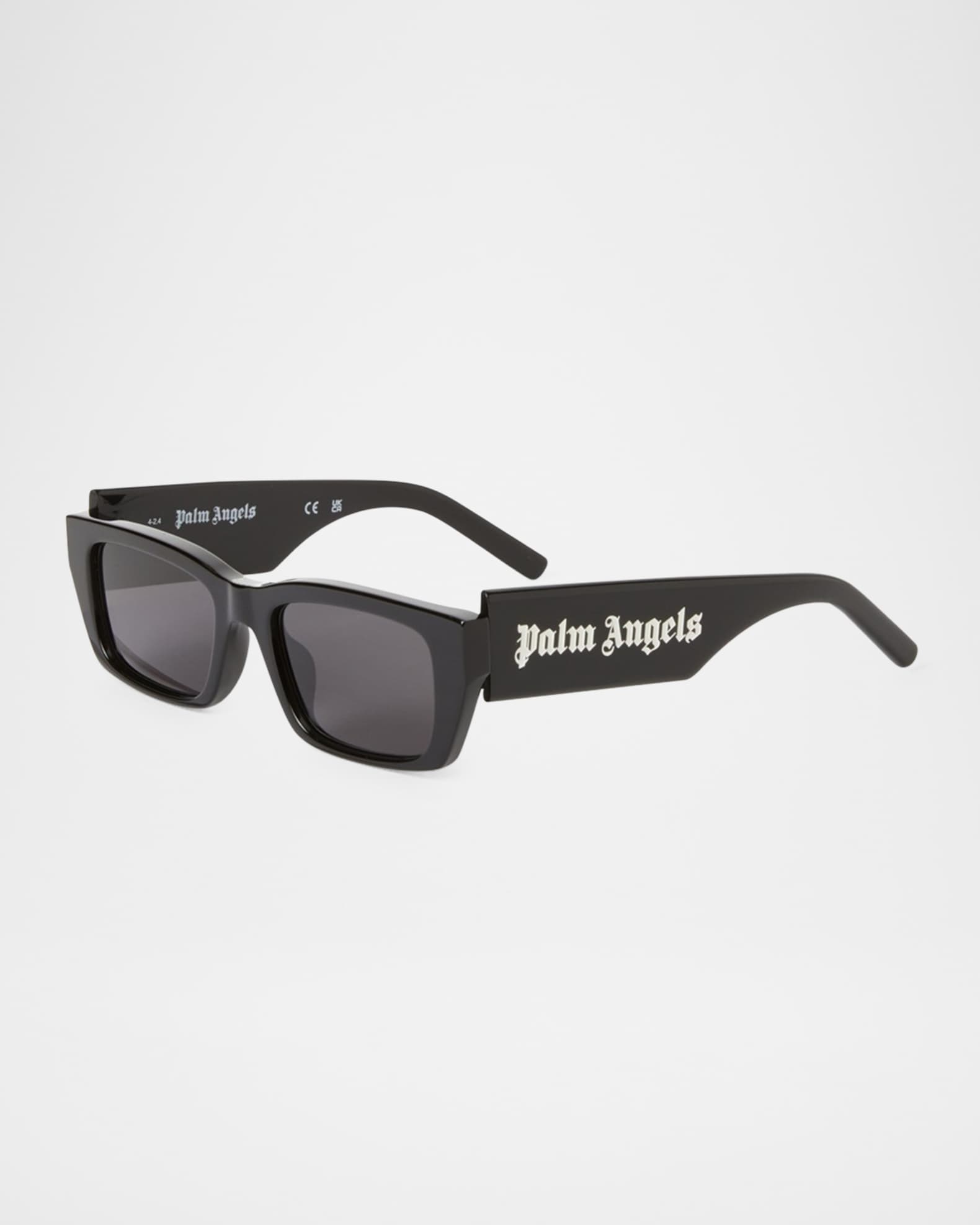 PALM ANGELS スクエアフレムサンクラス PERI025S23PLA001 1076 Palm Angels Men's Palm Acetate Rectangle Sunglasses | Neiman