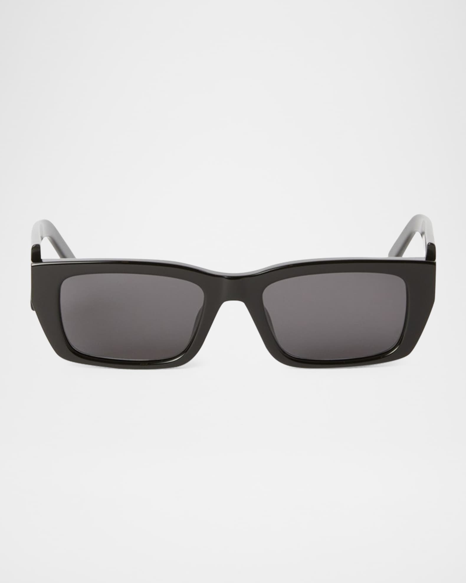 PALM ANGELS スクエアフレムサンクラス PERI025S23PLA001 1076 Palm Angels Men's Angel Acetate and Metal Rectangle