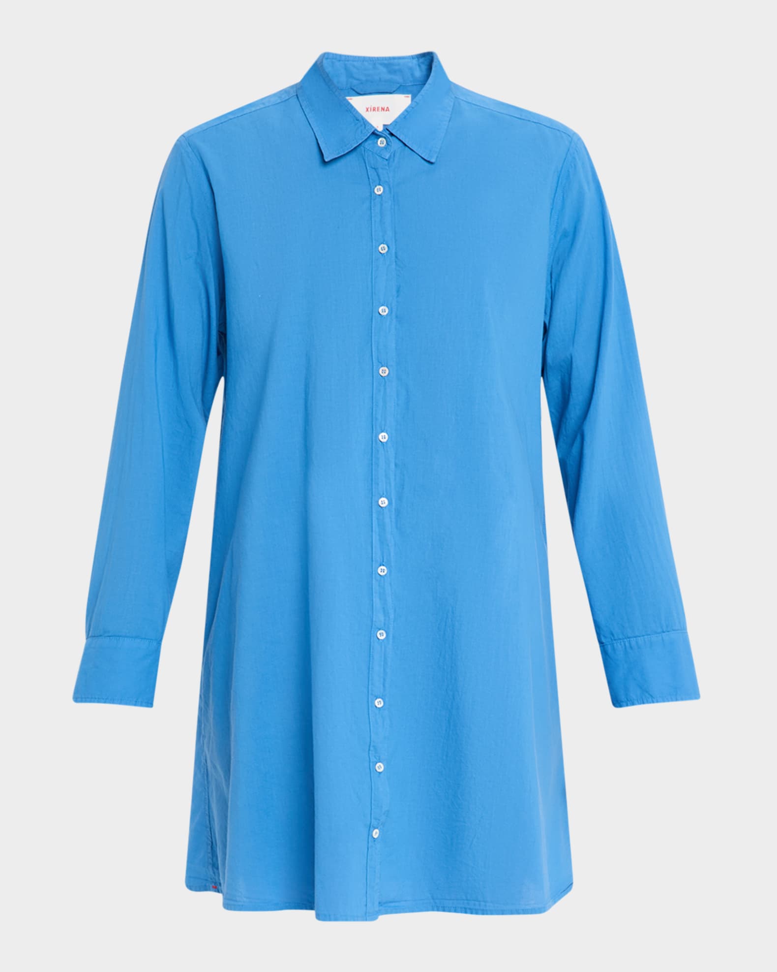 Bobby A-Line Cotton Poplin Mini Shirtdress 0