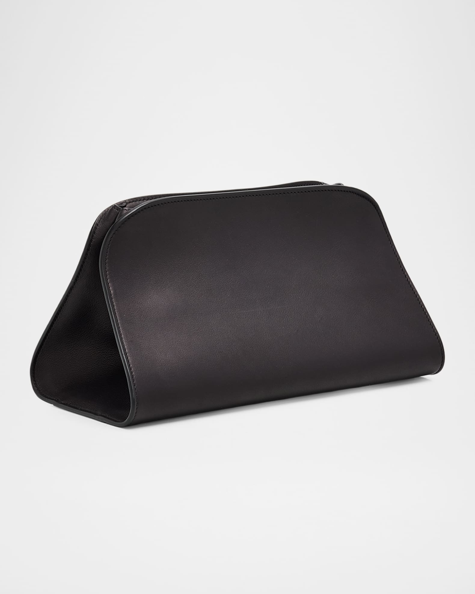 THE ROW Peggy Clutch Shoulder Bag in Saddle Leather | Neiman Marcus