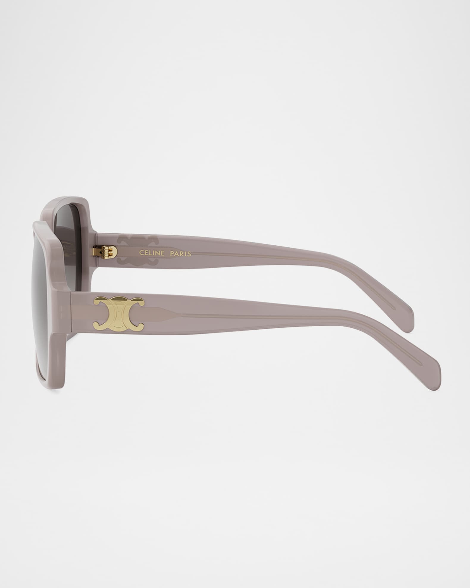 TRIOMPHE SUNGLASS 533221 IN BLACK ACETATE BLACK LOGO