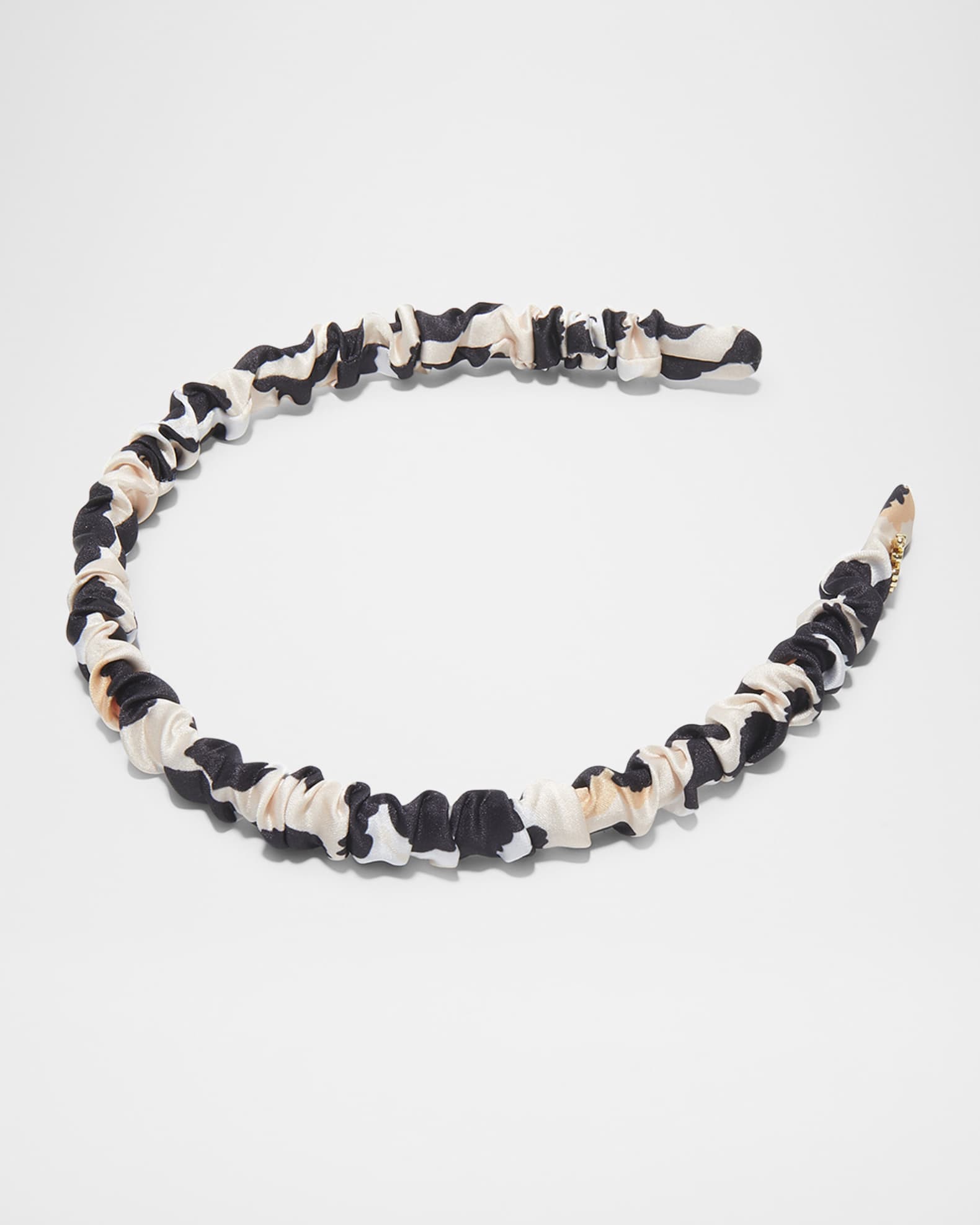 Jessie Leopard-Print Silk Headband 0