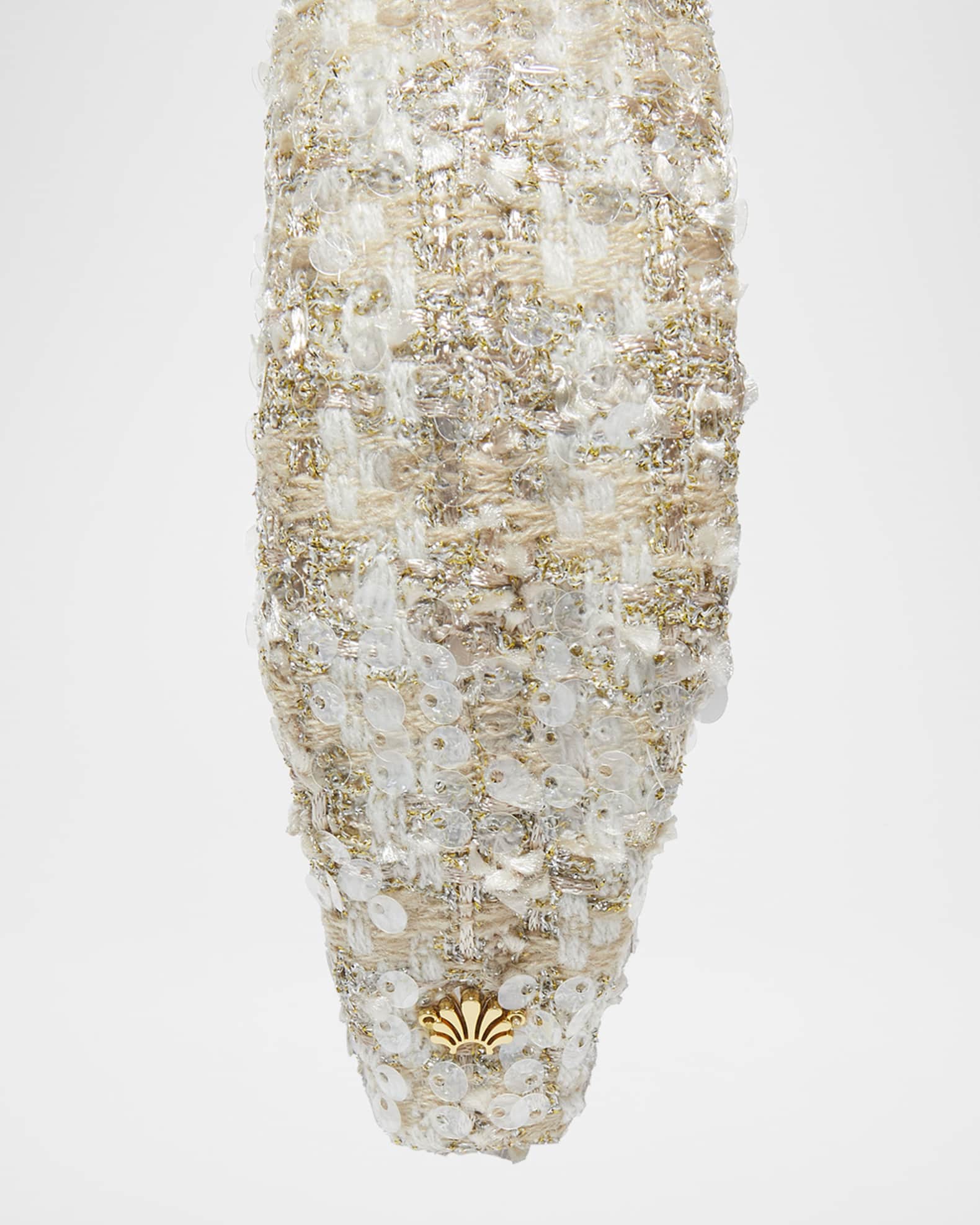 Knotted Sequin Boucle Headband 1