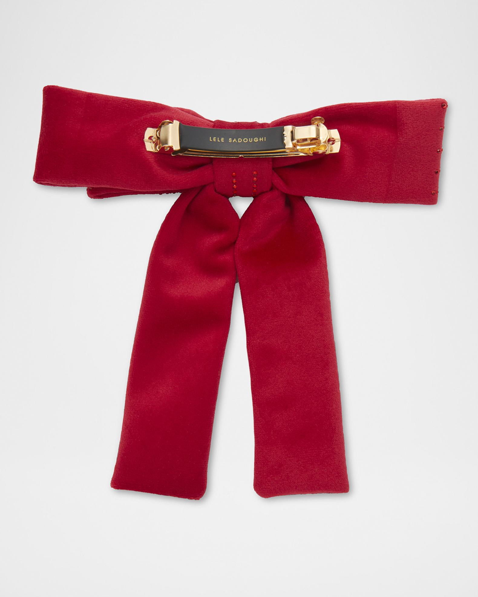Lele Sadoughi Antoinette Pinstripe Bow | Neiman Marcus