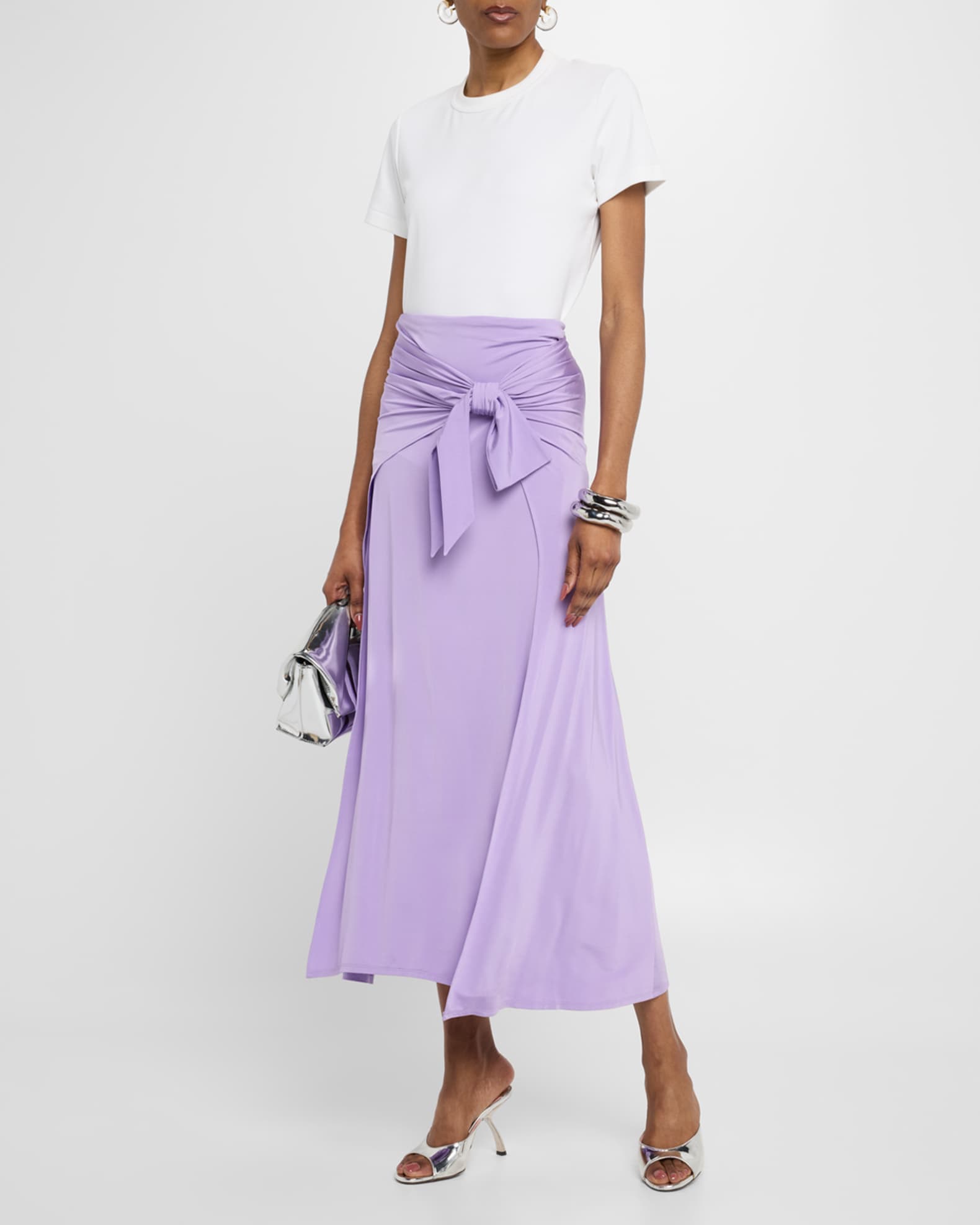 Wrap-Front Maxi Skirt 1
