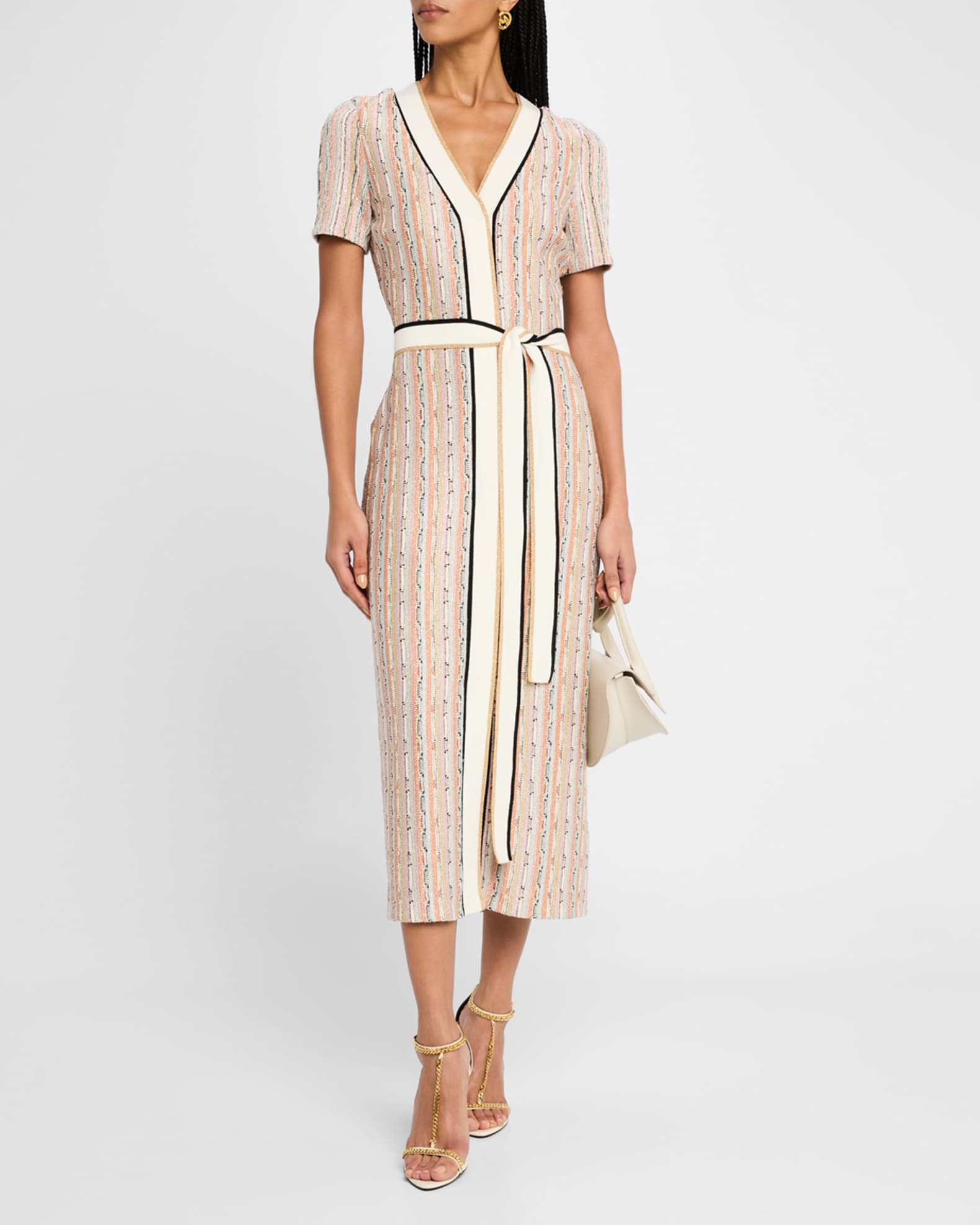 Ronda Sequined Knit Midi Dress 1