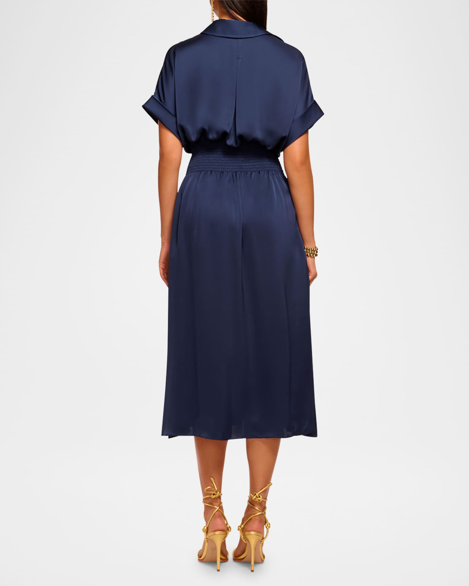 Kayleigh Satin Midi Dress 1