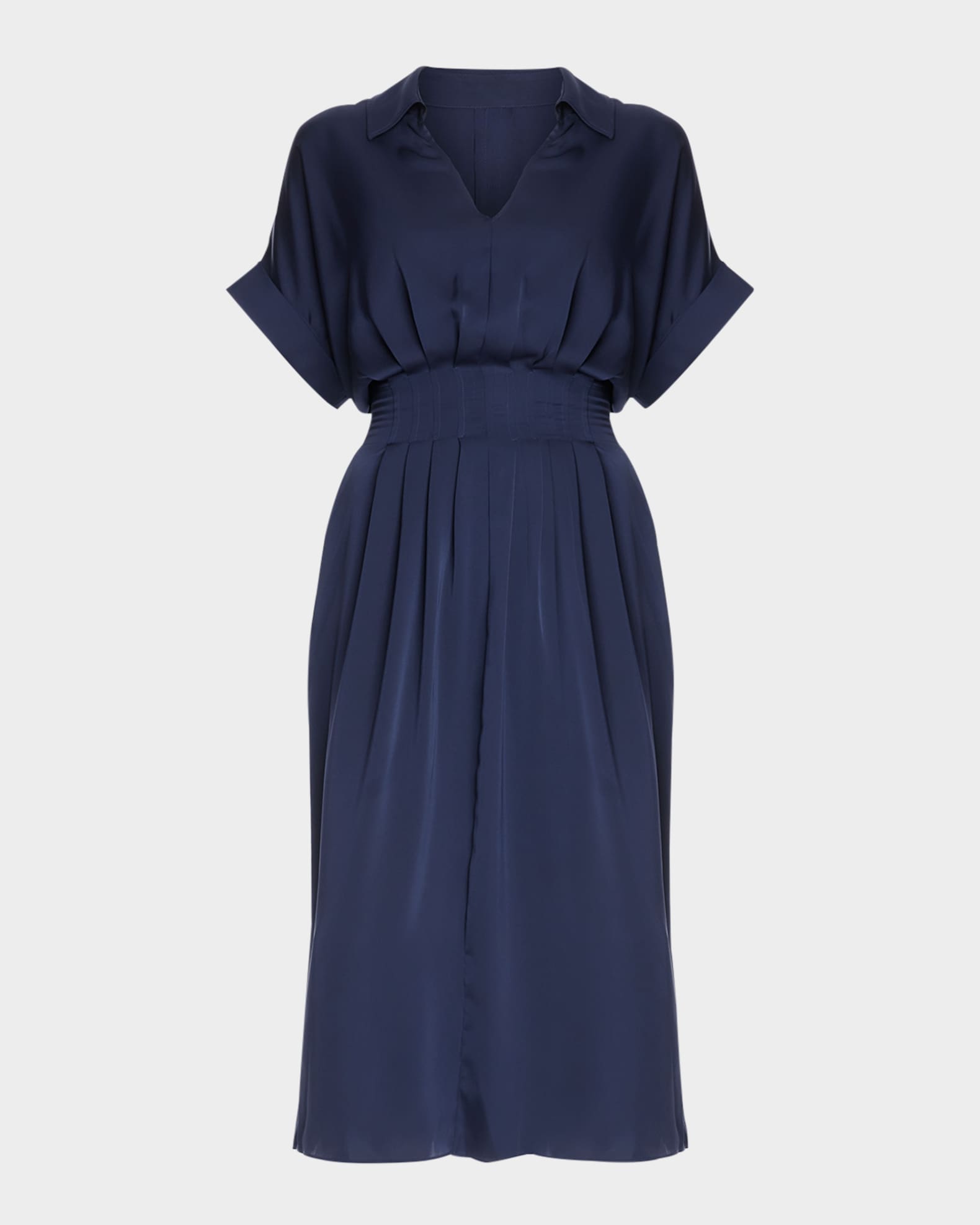 Kayleigh Satin Midi Dress 0