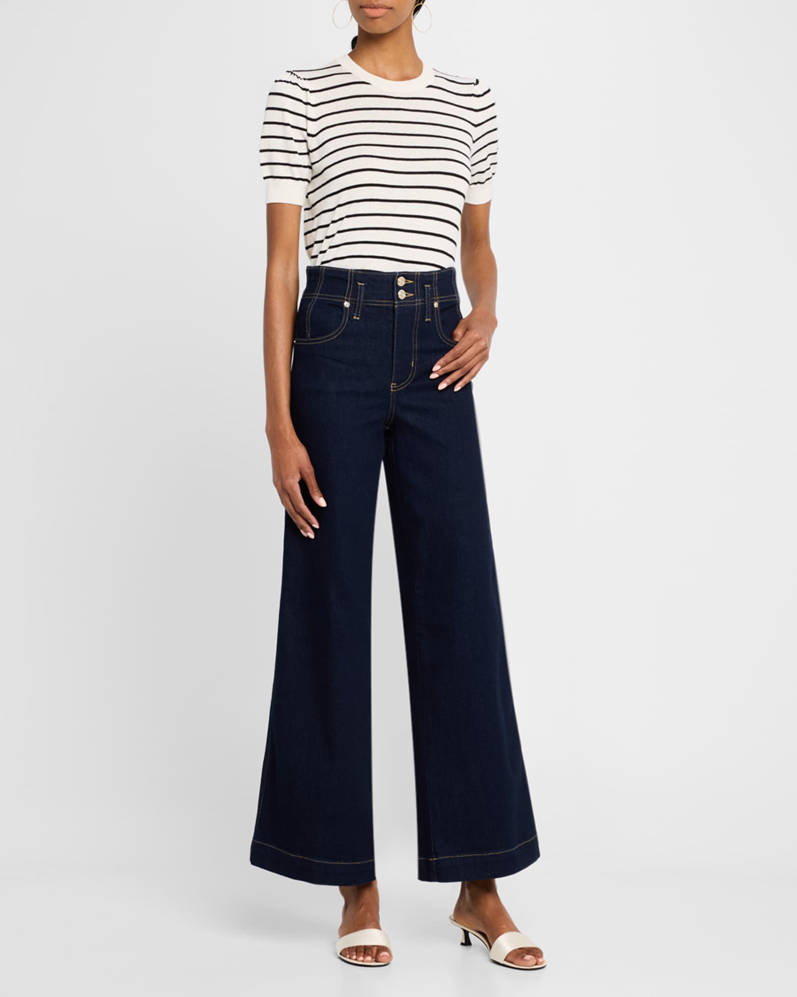 The Seamed Wide Trouser Jeans 1