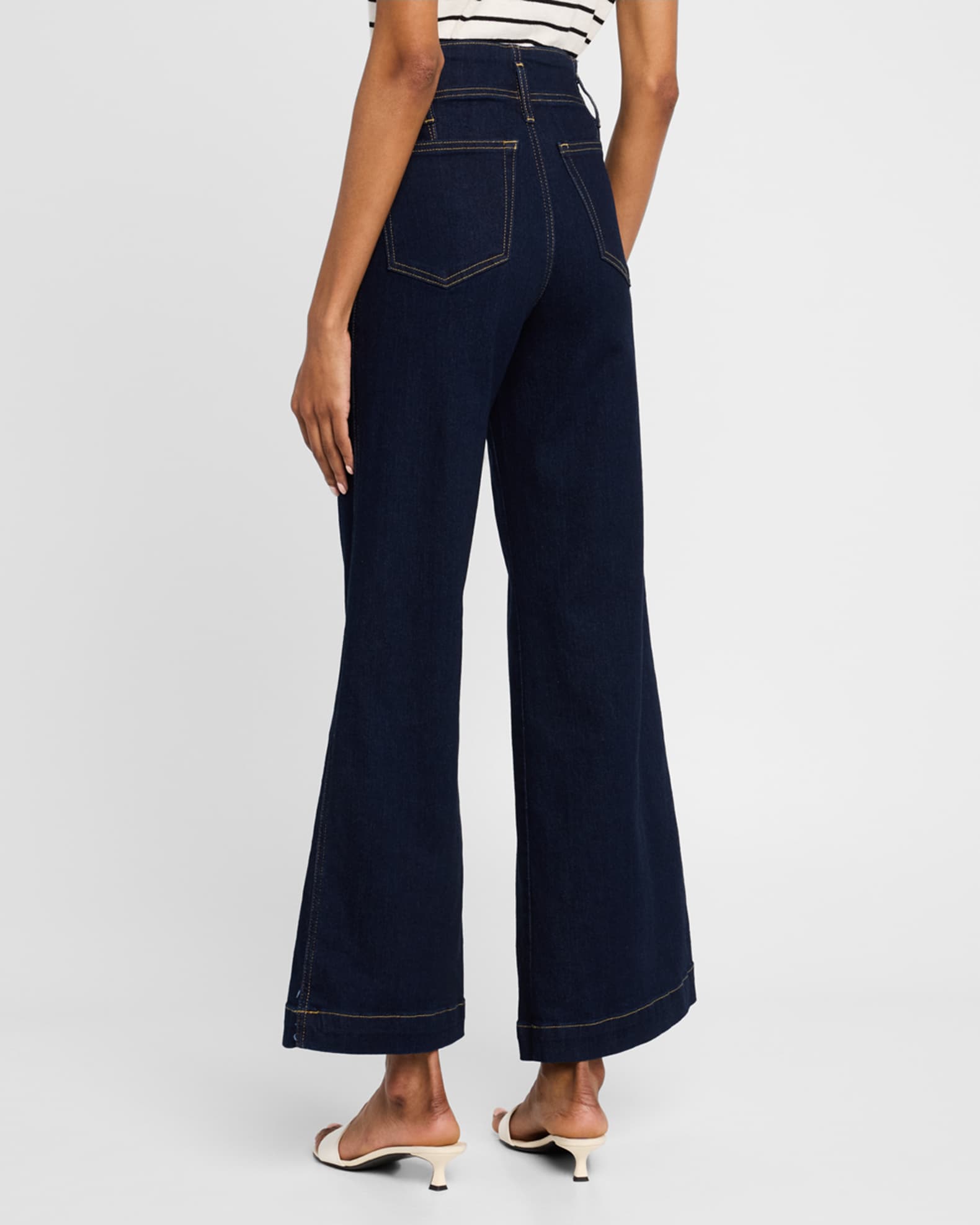 Jackie Seamed Wide Leg Trouser Jean main image 1