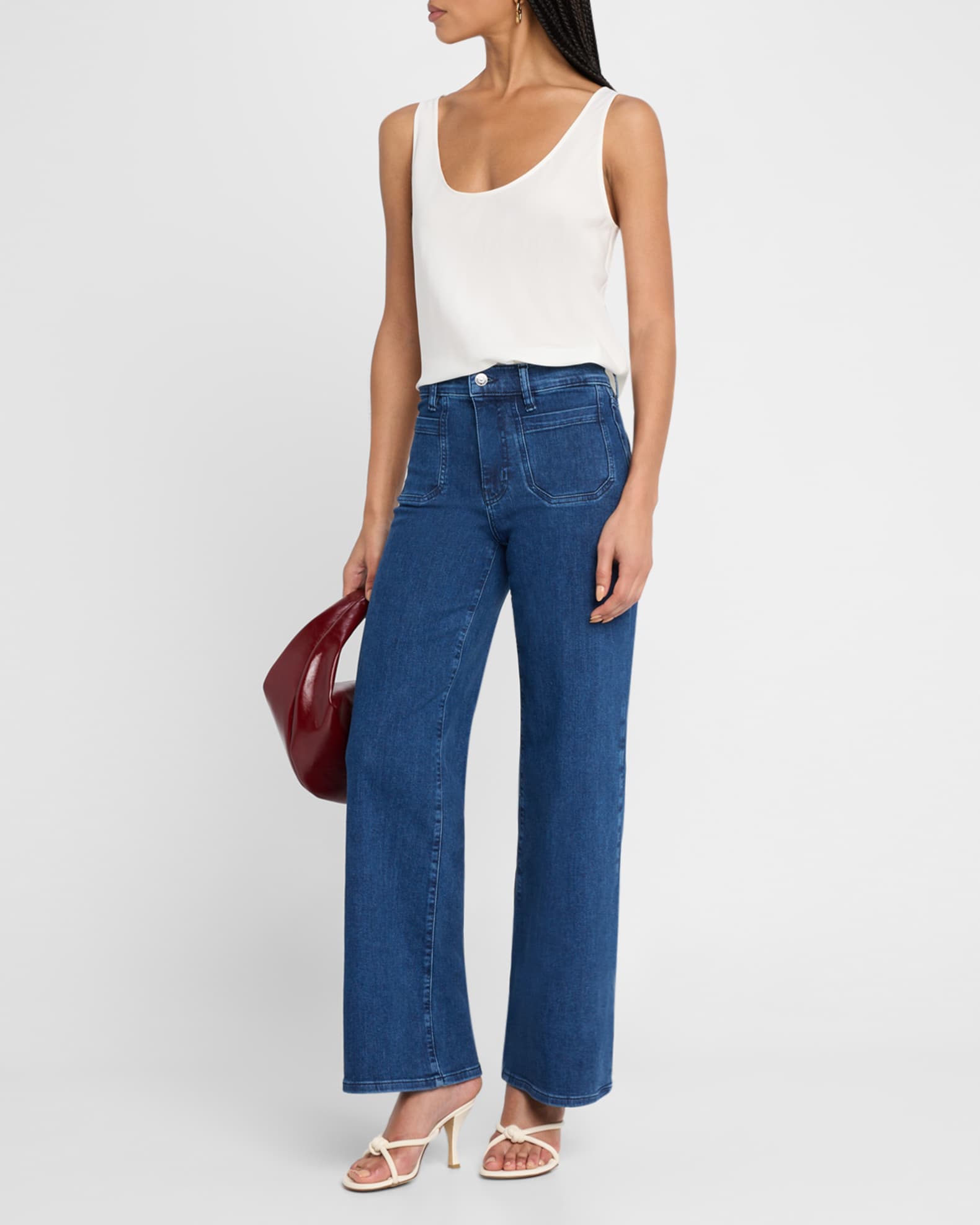 Le Slim Palazzo Modernist Pocket Jeans 1