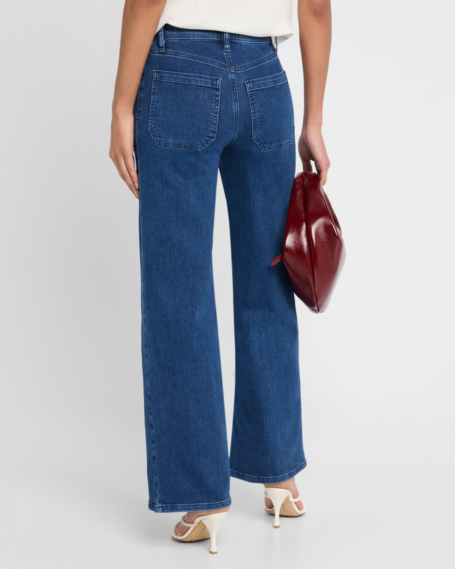 Le Slim Palazzo Modernist Pocket Jeans