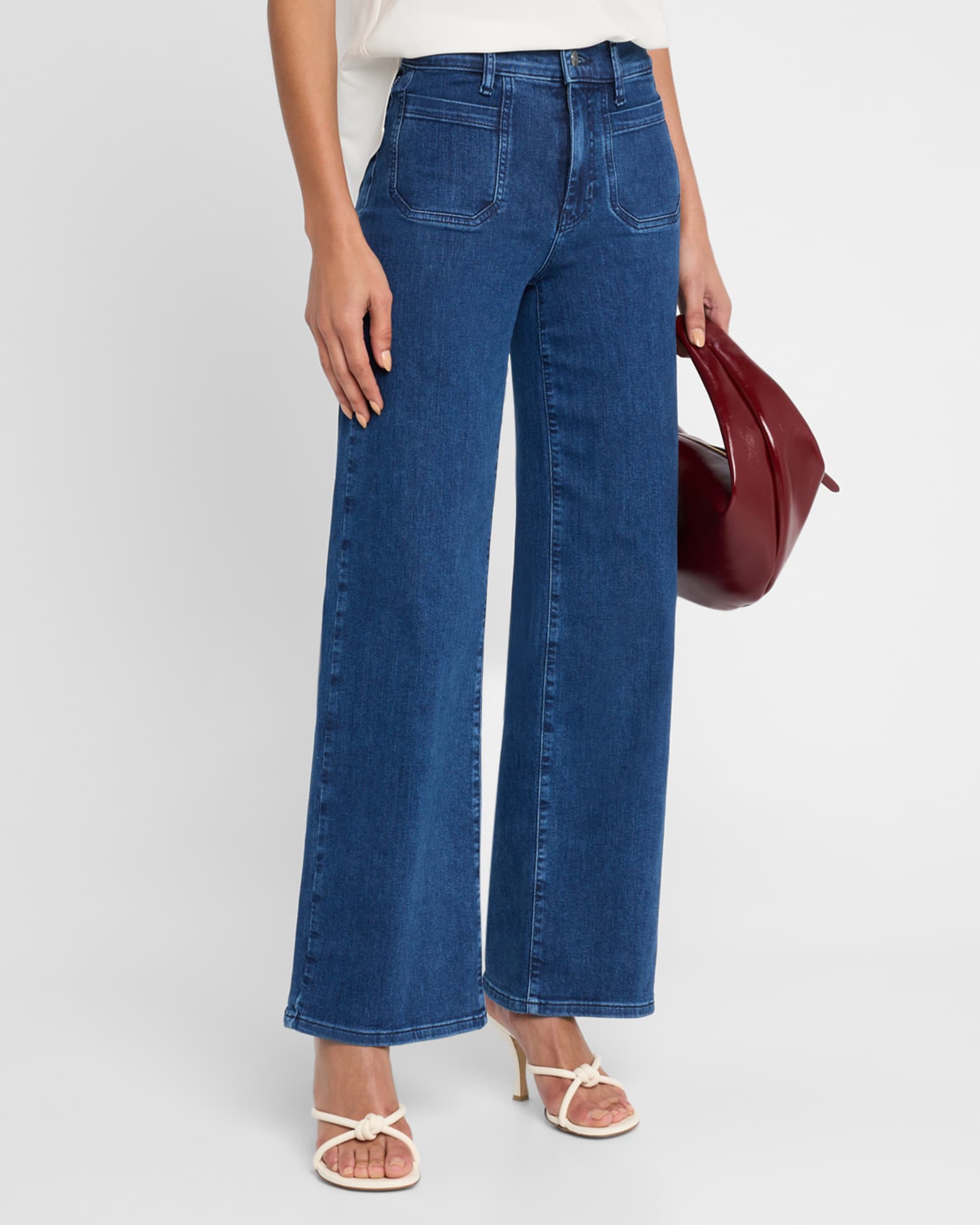 Le Slim Palazzo Modernist Pocket Jeans