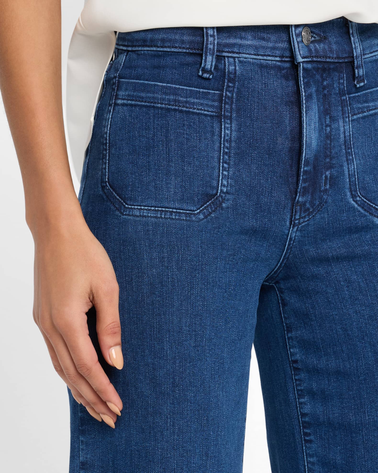Le Slim Palazzo Modernist Pocket Jeans