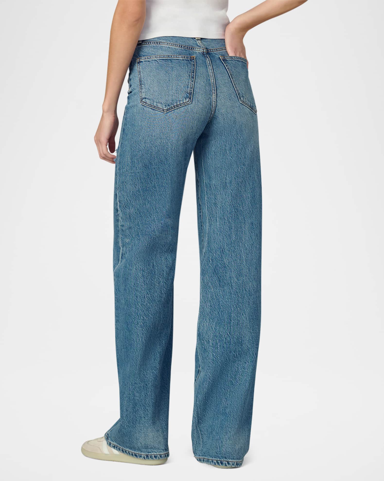 The Mia Wide-Leg Distressed Jeans 1
