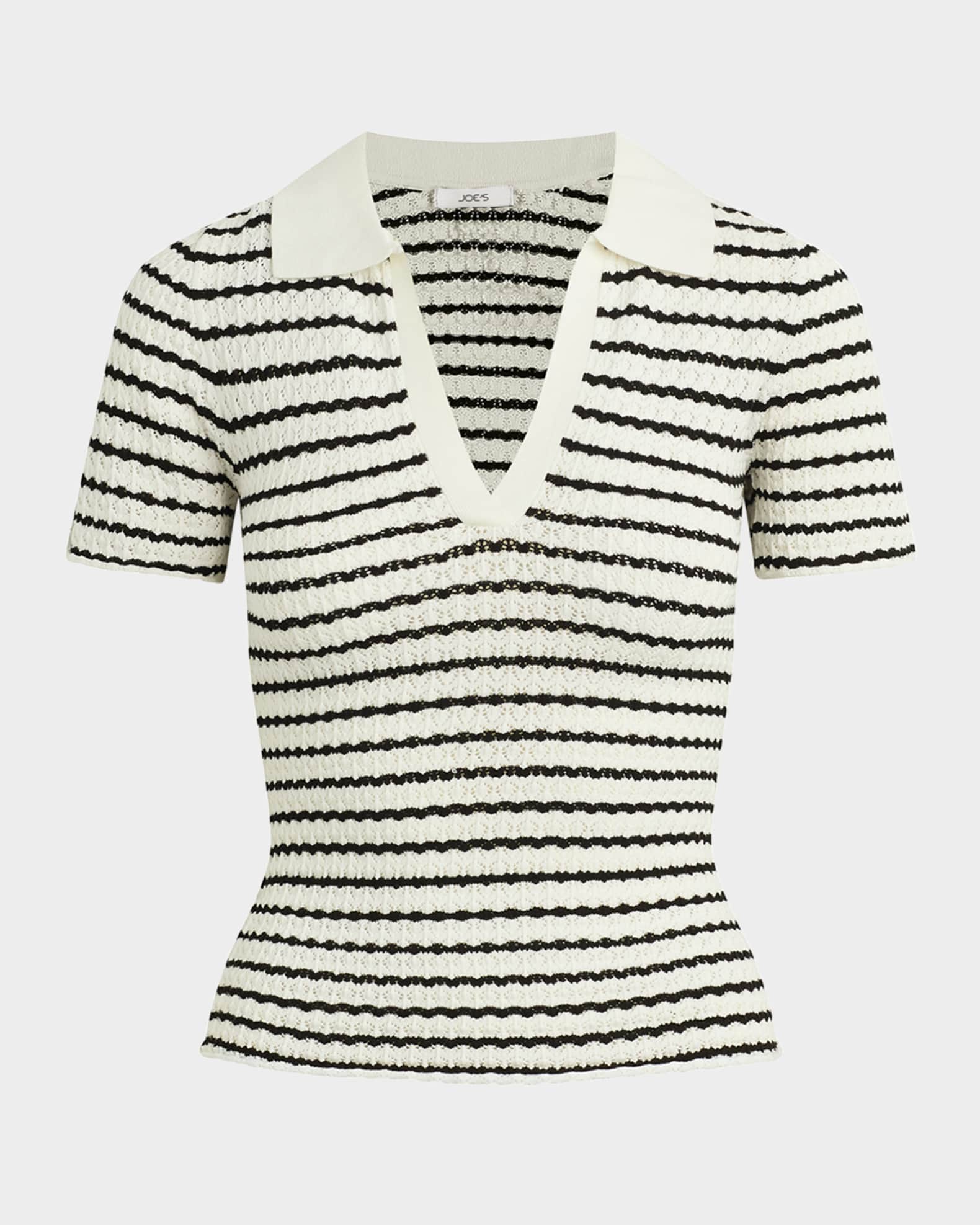 The Jess Pointelle Polo Shirt 0