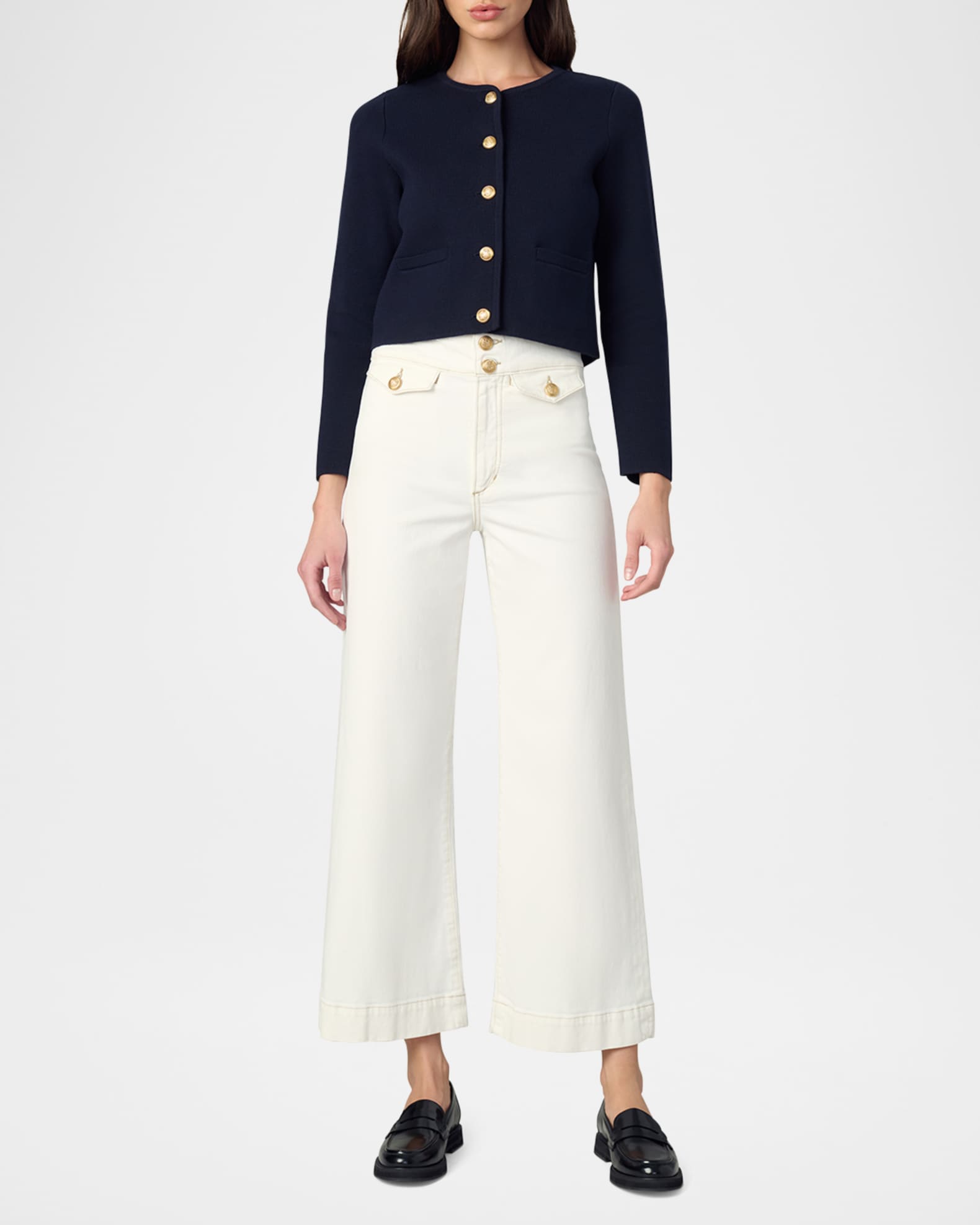 The Ellia Wide-Leg Ankle Jeans 1
