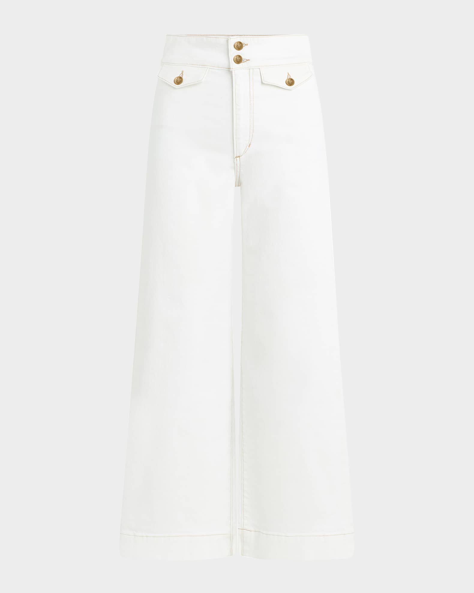 The Ellia Wide-Leg Ankle Jeans 0