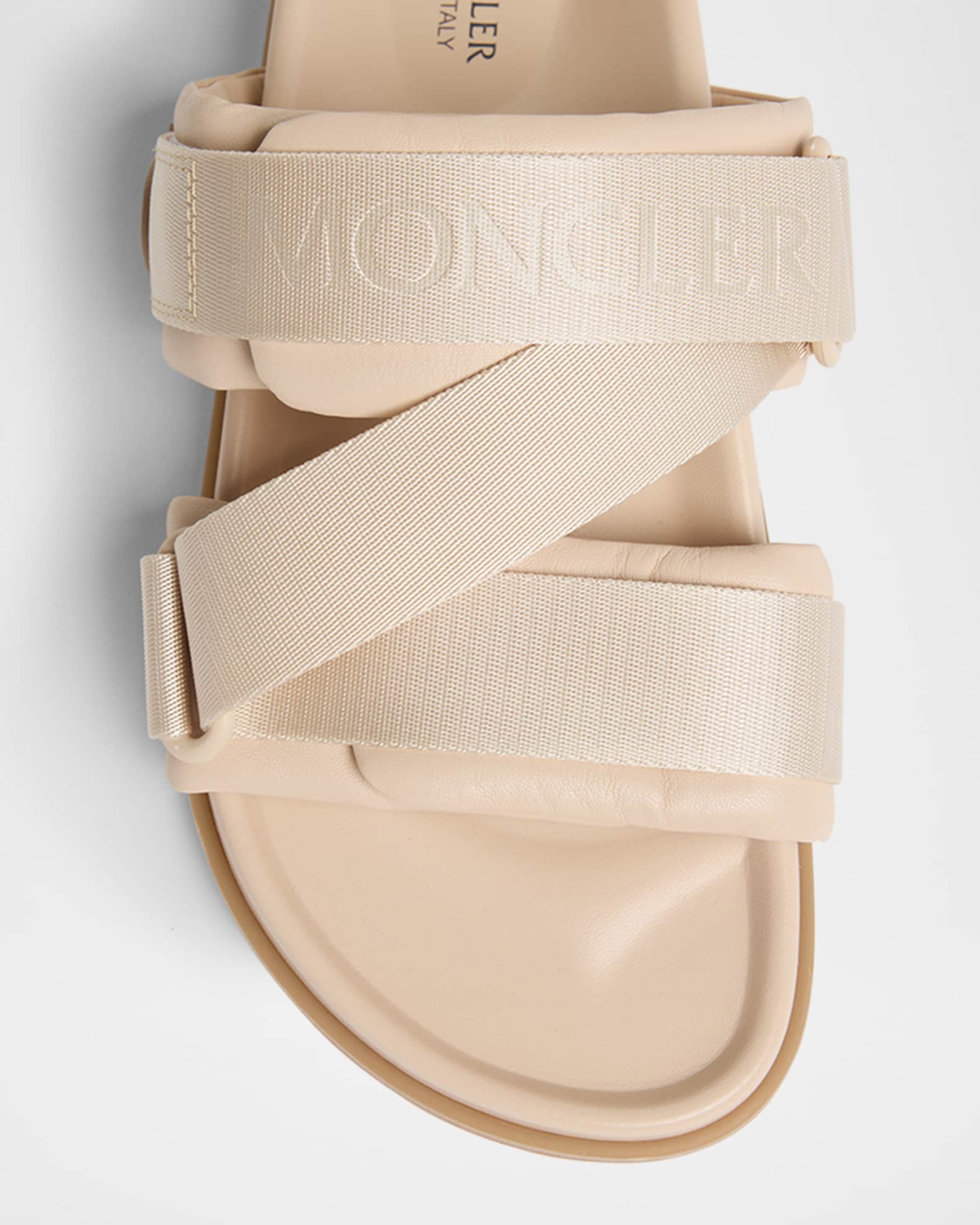 MONCLER Mon Summer ロゴ スライド サンダル Moncler Men's Mon Summer Slide Sandals | Neiman Marcus