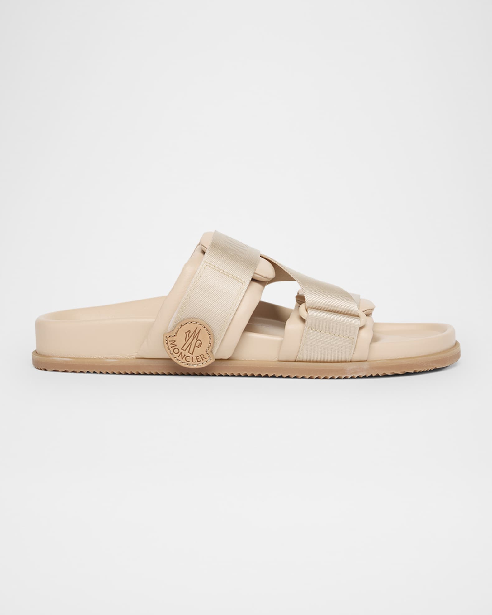 【送料&関税込】Moncler Mon Summer Leather Sandals With Nylo Moncler Mon Summer Leather Crisscross Sandals | Neiman Marcus
