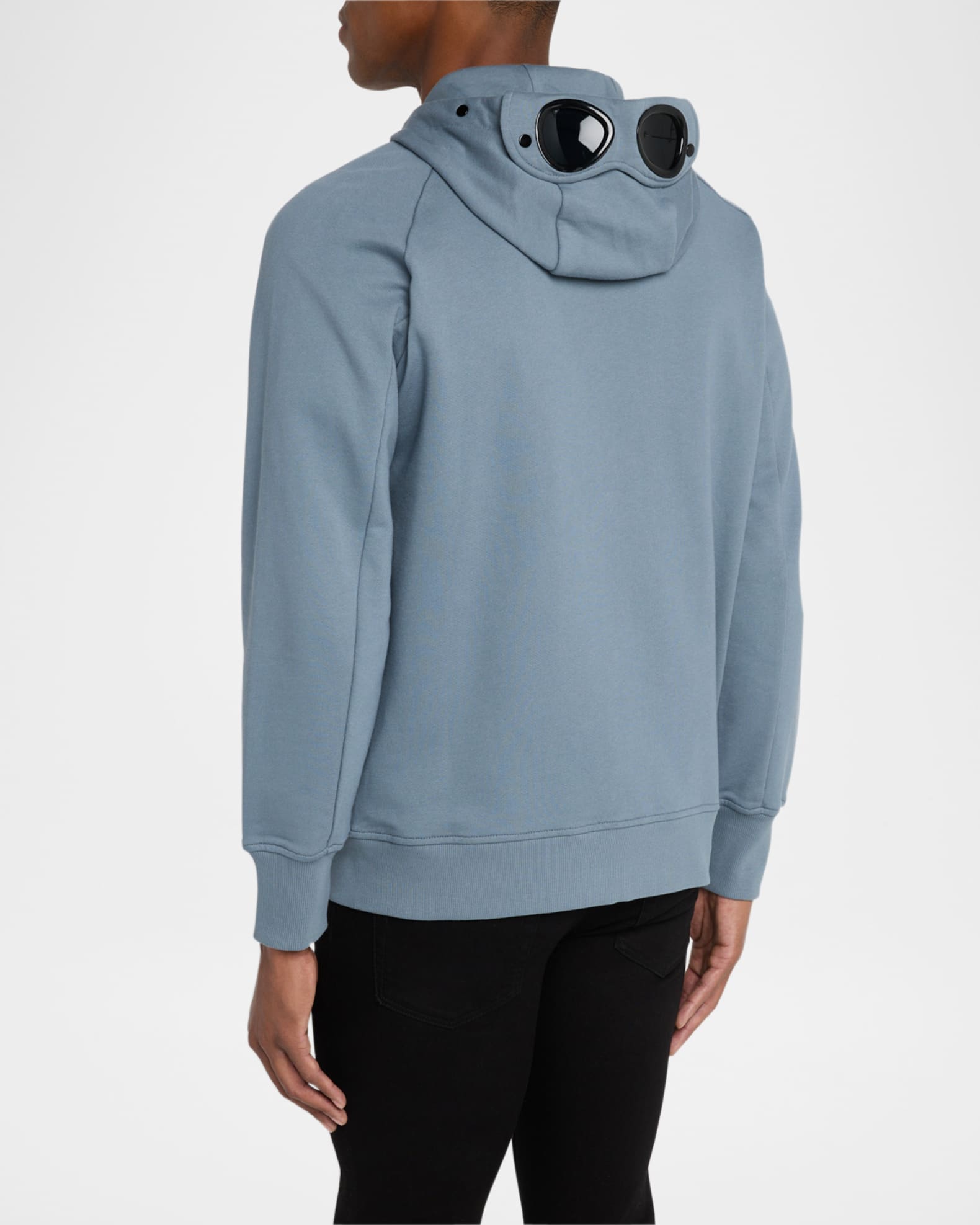 C.P. Company Men's Goggle Hooded Fleece Zip Sweatshirt