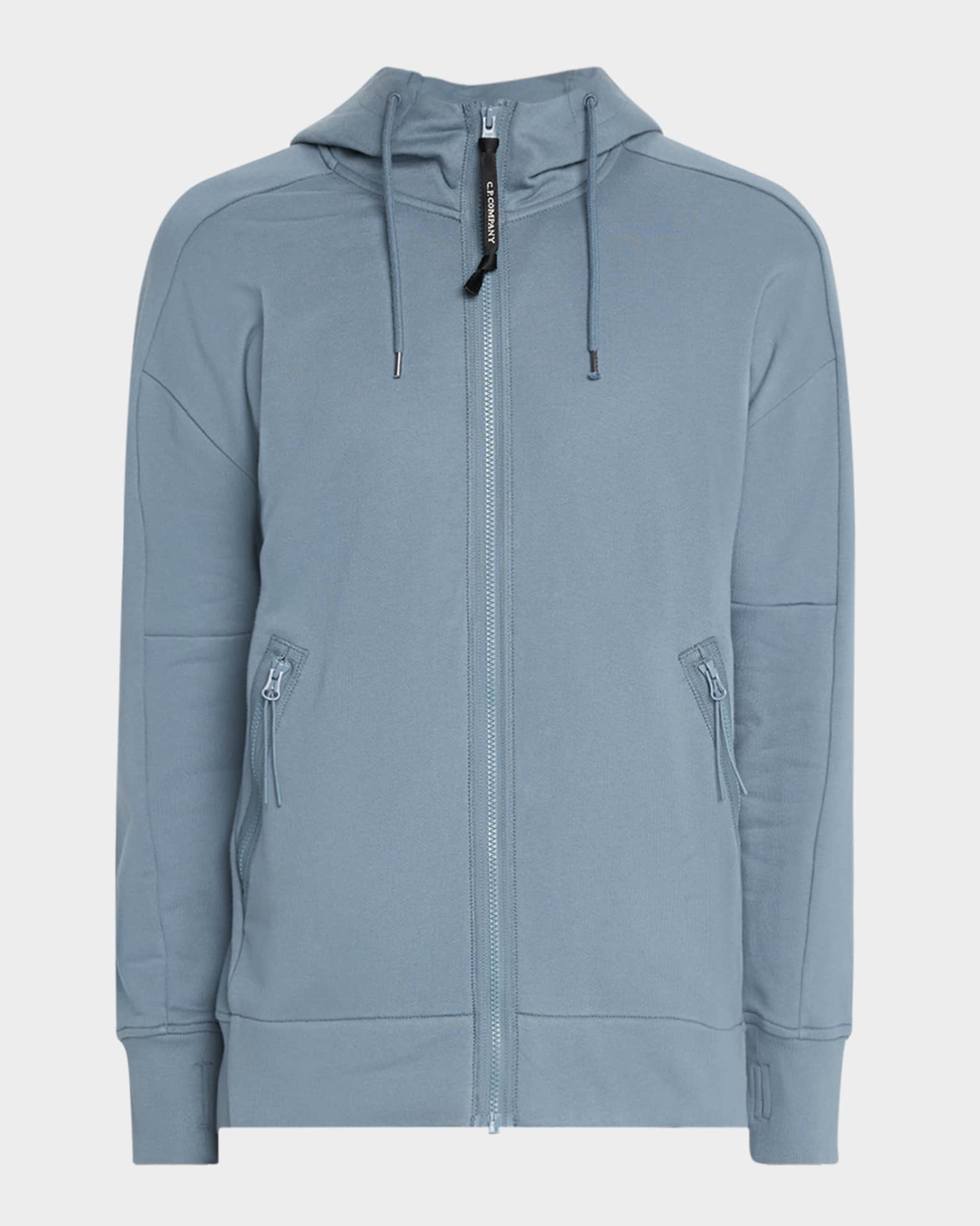 ラウンド  C.P. Company Men's Goggle Hooded Fleece Zip Sweatshirt トップス