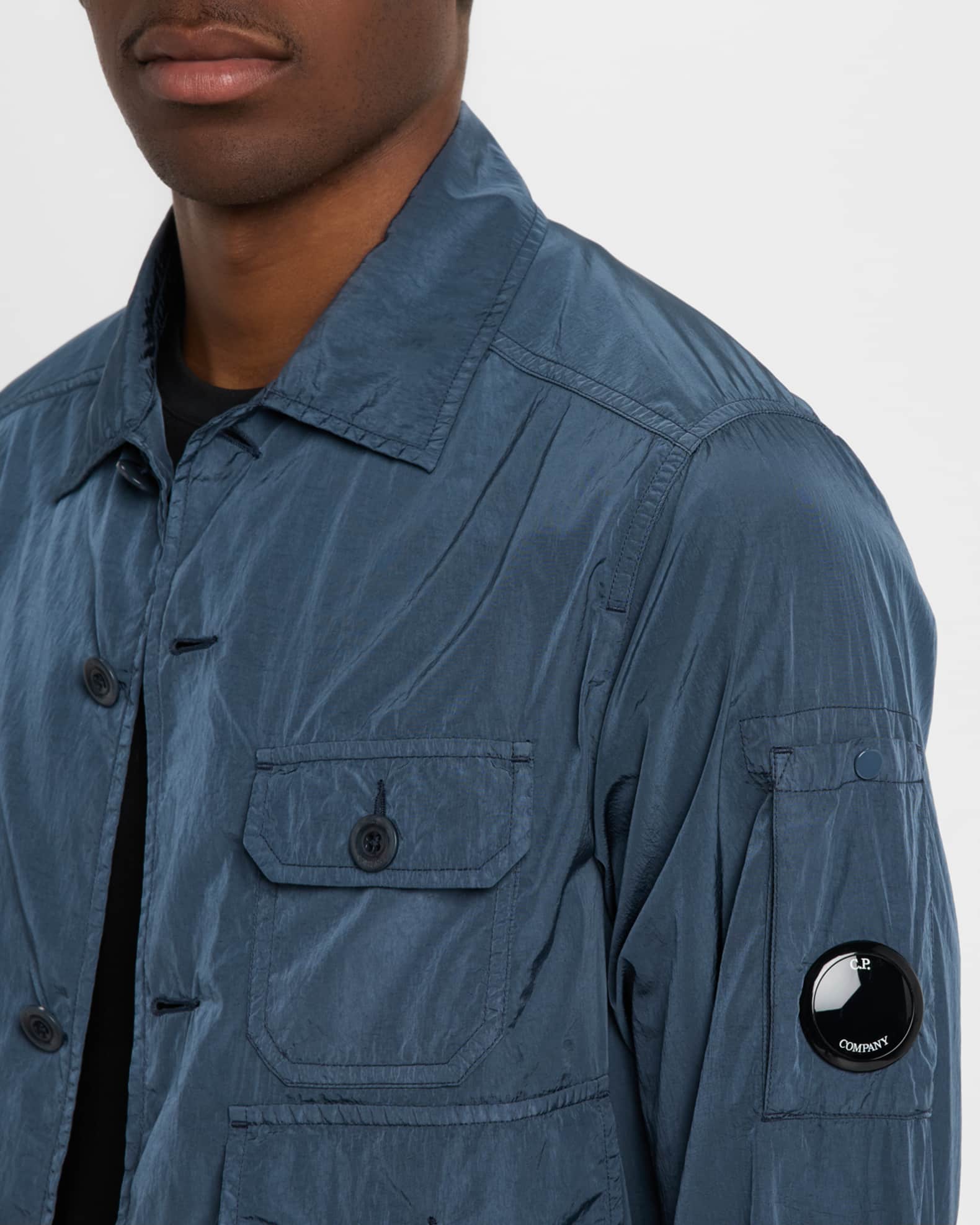 出産祝い Chrome-R Men's Company C.P. Overshirt Marcus Neiman | トップス