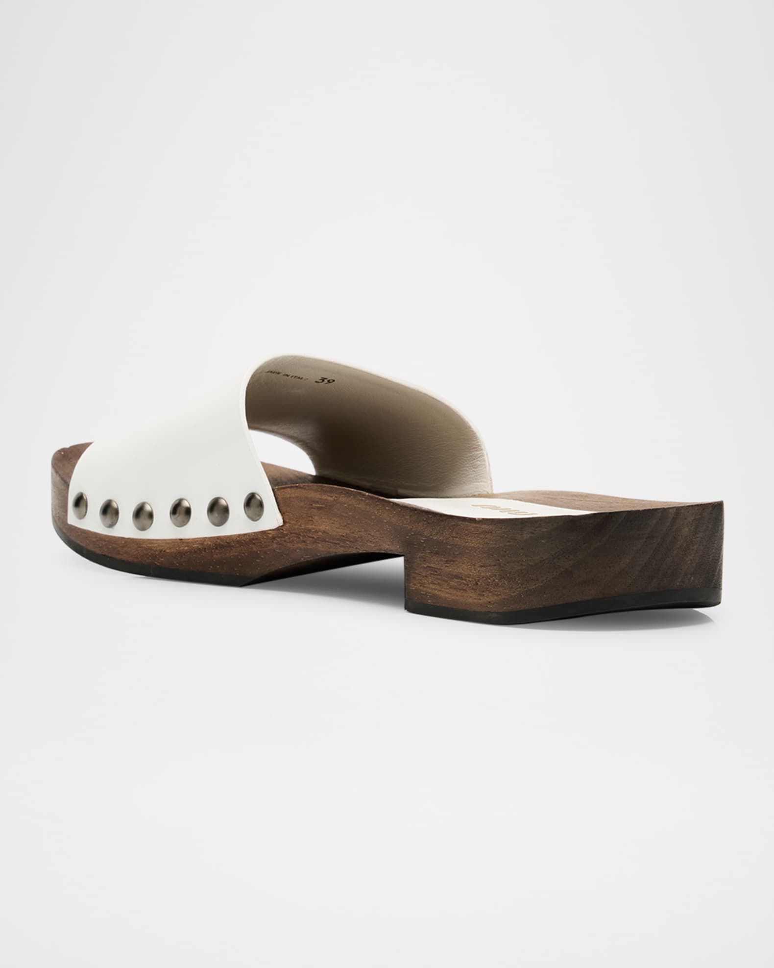 【MIU MIU】最新作★LOGO CLOG スライド サンダル MIU MIU】最新作☆LOGO CLOG スライド サンダル (MiuMiu