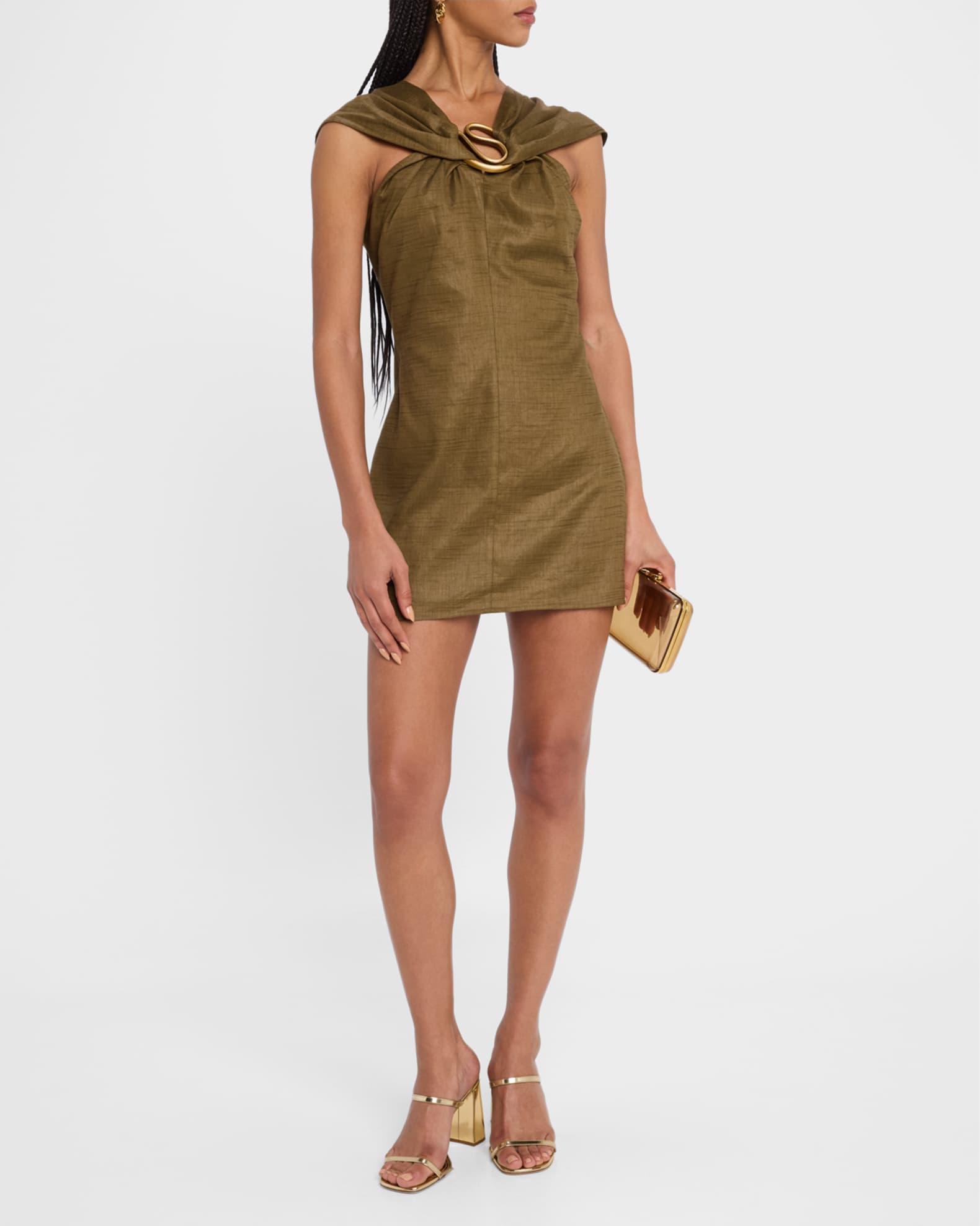 Cult Gaia Sawyer Linen Mini Dress | Neiman Marcus