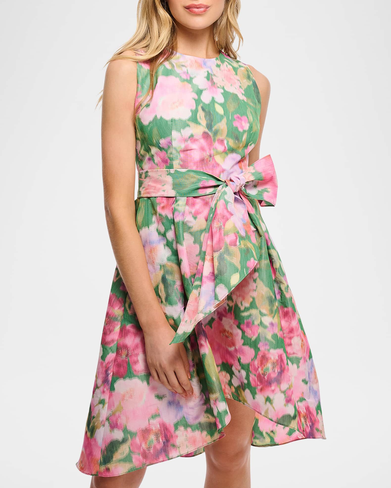 Keegan Sleeveless Floral-Print Dress 1