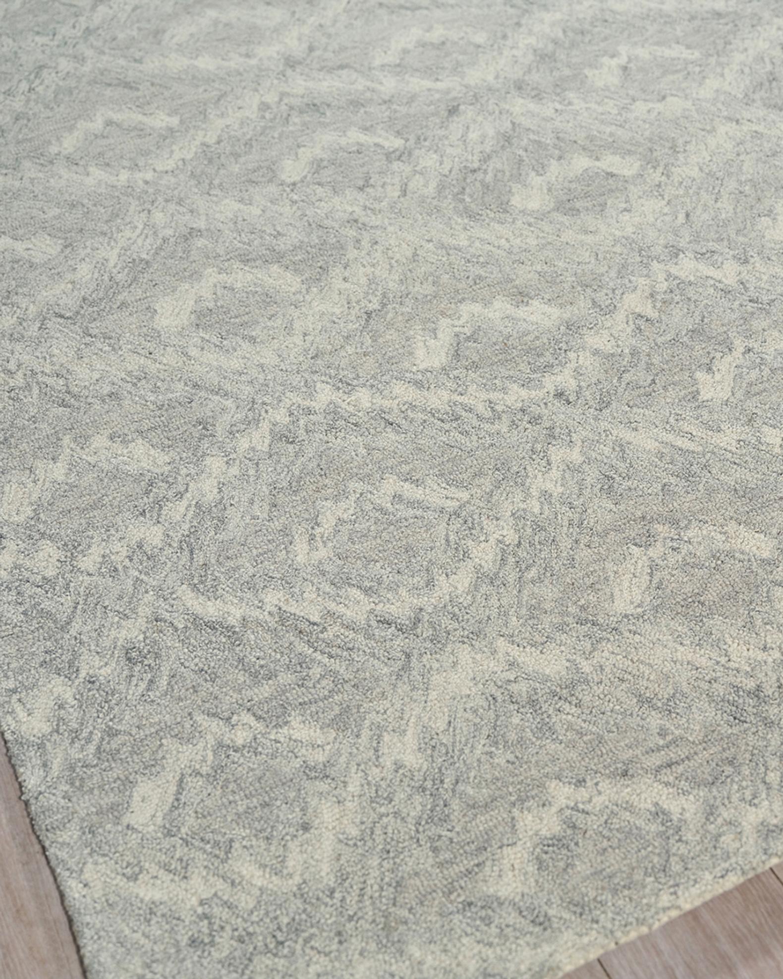 Exquisite Rugs Bargello Gray New Zealand Wool hand-tufted Area Rug ...