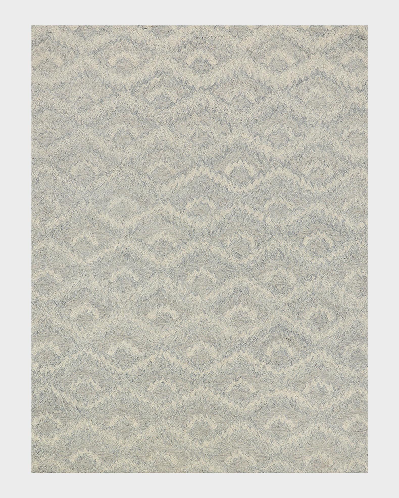 Exquisite Rugs Bargello Gray New Zealand Wool hand-tufted Area Rug ...