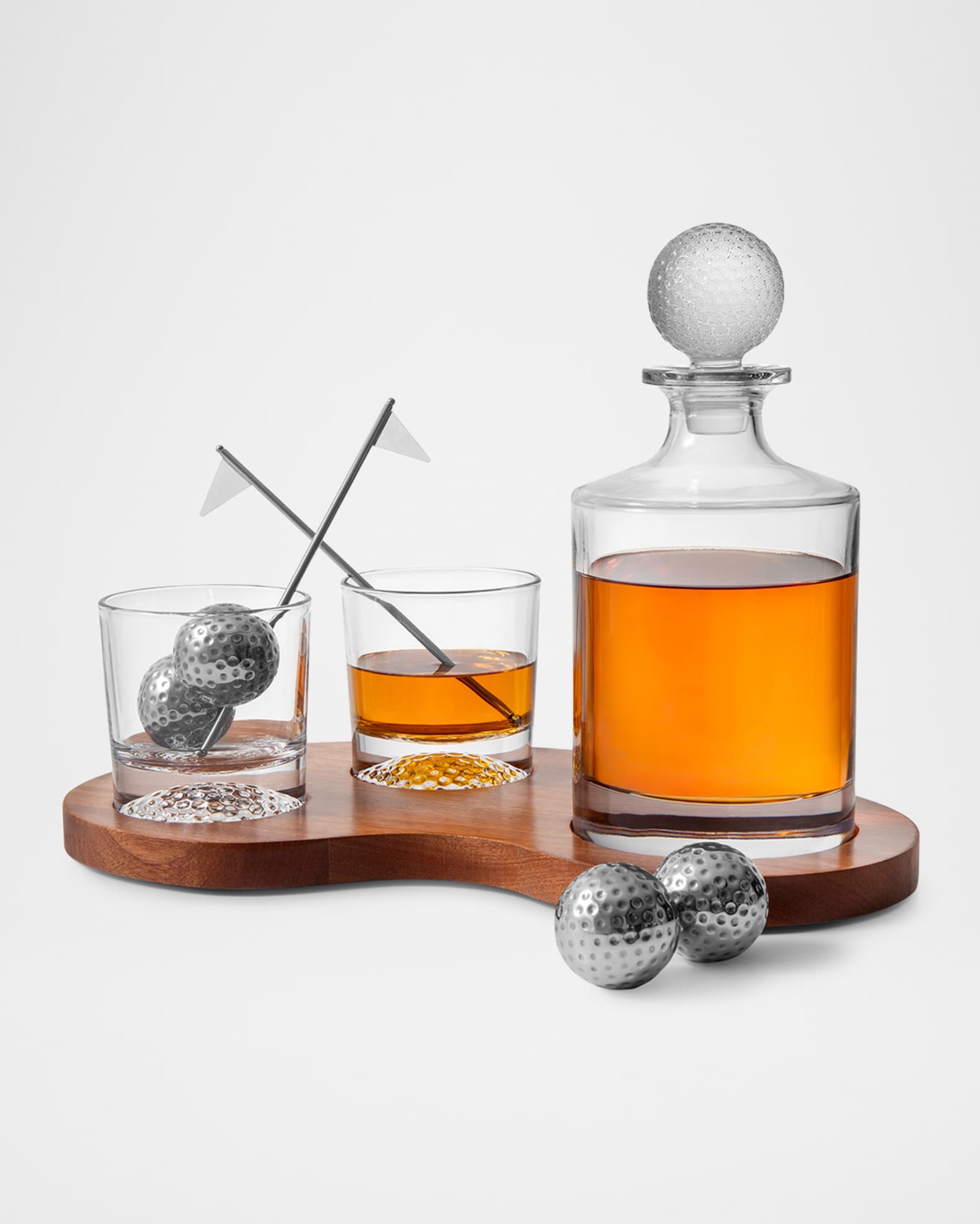 Asher Golf Decanter & Double Old-Fashioned Set 0