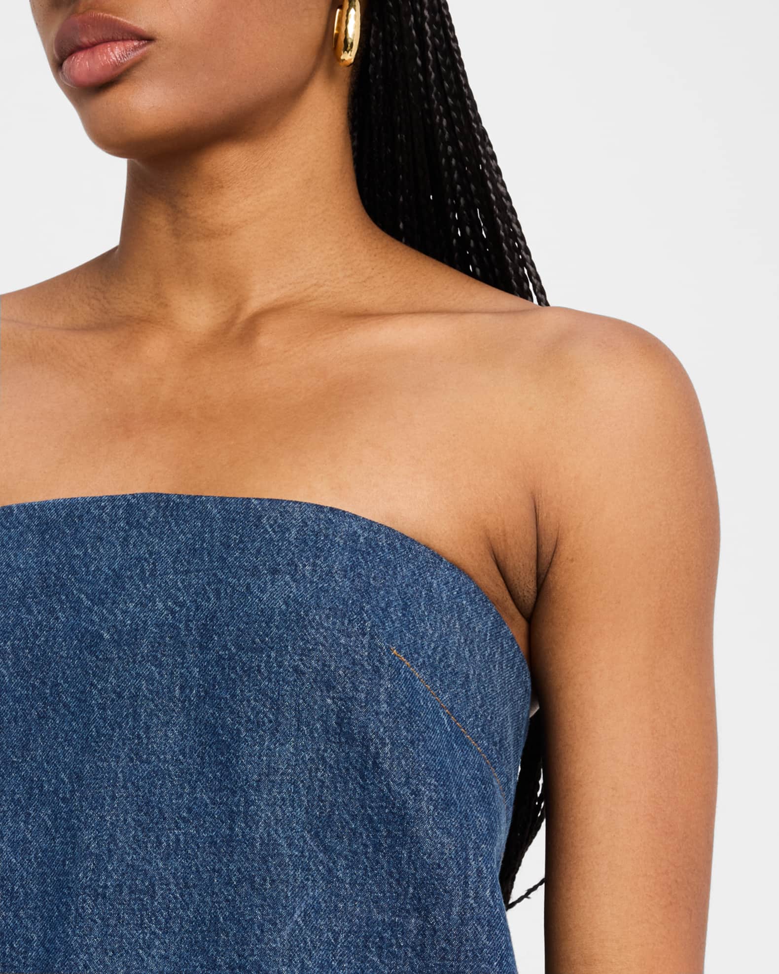 FRAME The Strapless Mini Dress | Neiman Marcus