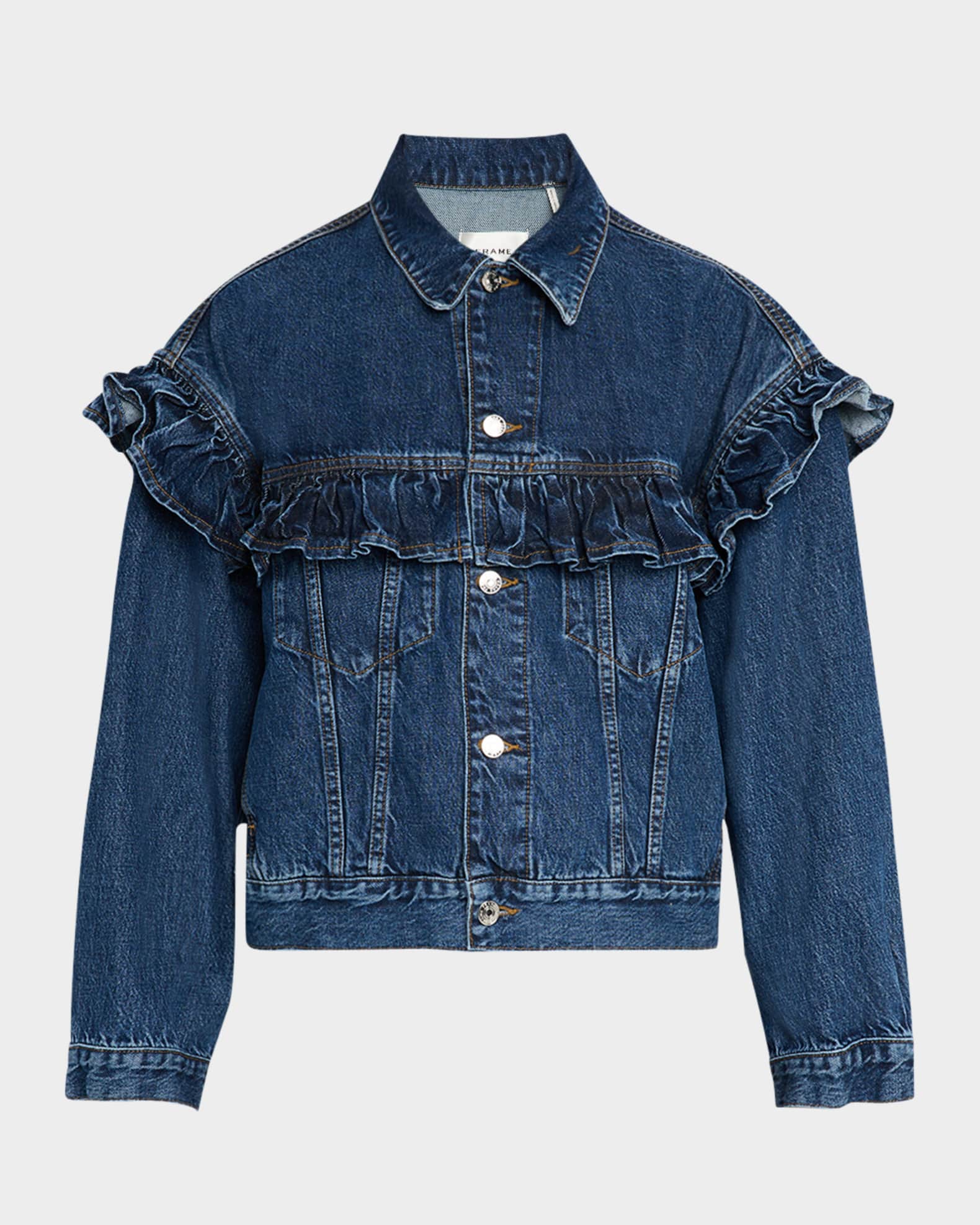 The Ruffle Denim Jacket 0