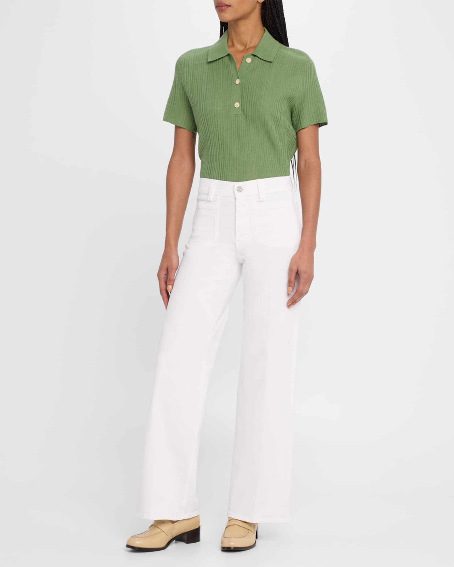 Le Slim Palazzo Modernist Pocket Jeans 1